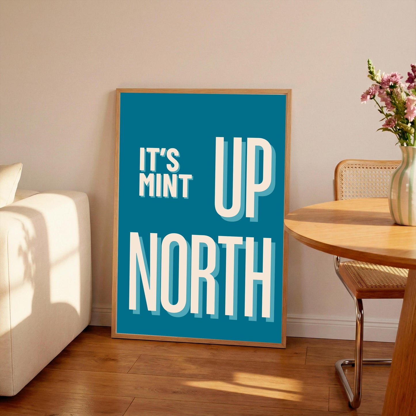 It's Mint Up North Wall Art Print: Northern Quote Typography
