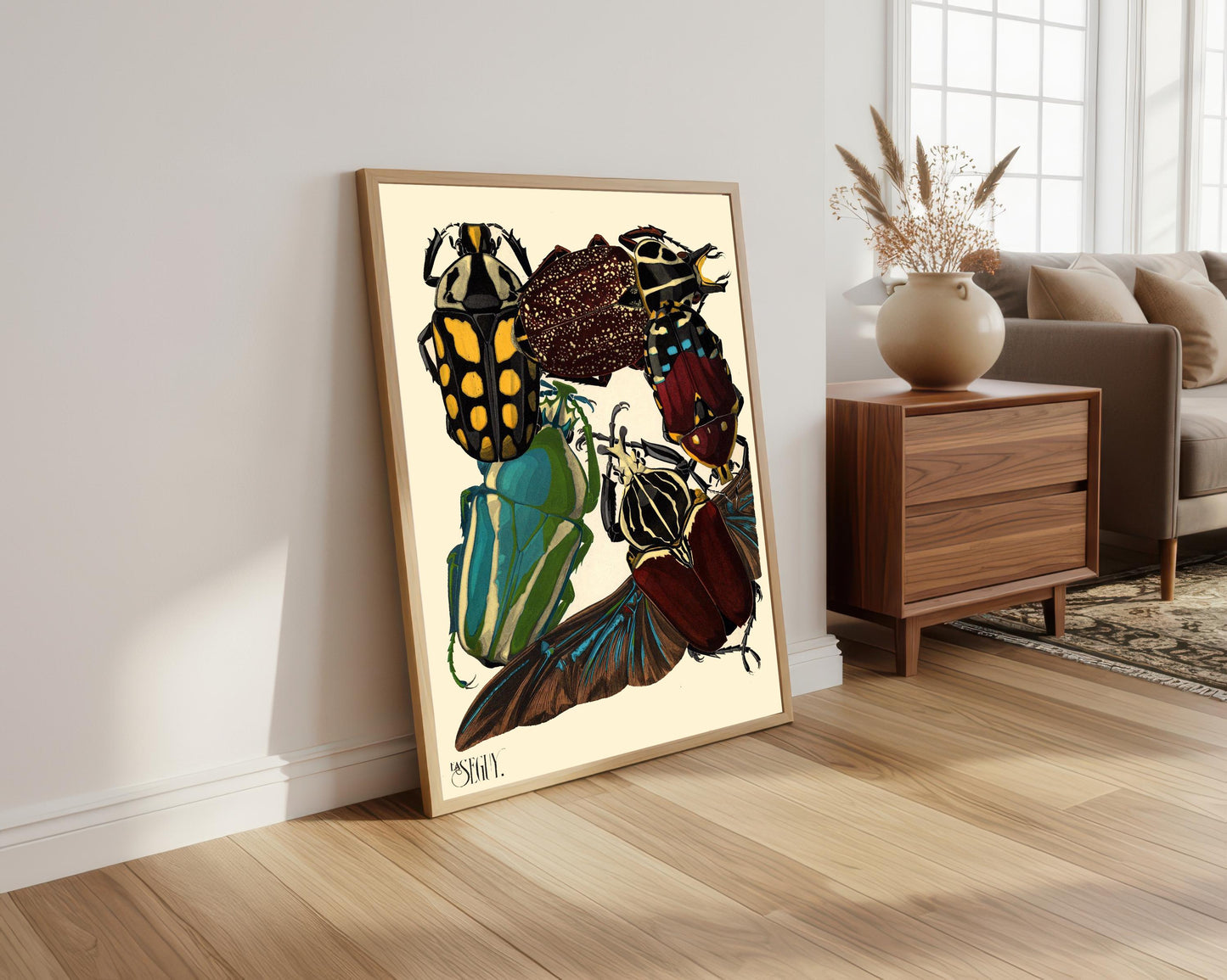 EA Seguy Insect Print: Art Deco Beetles Poster