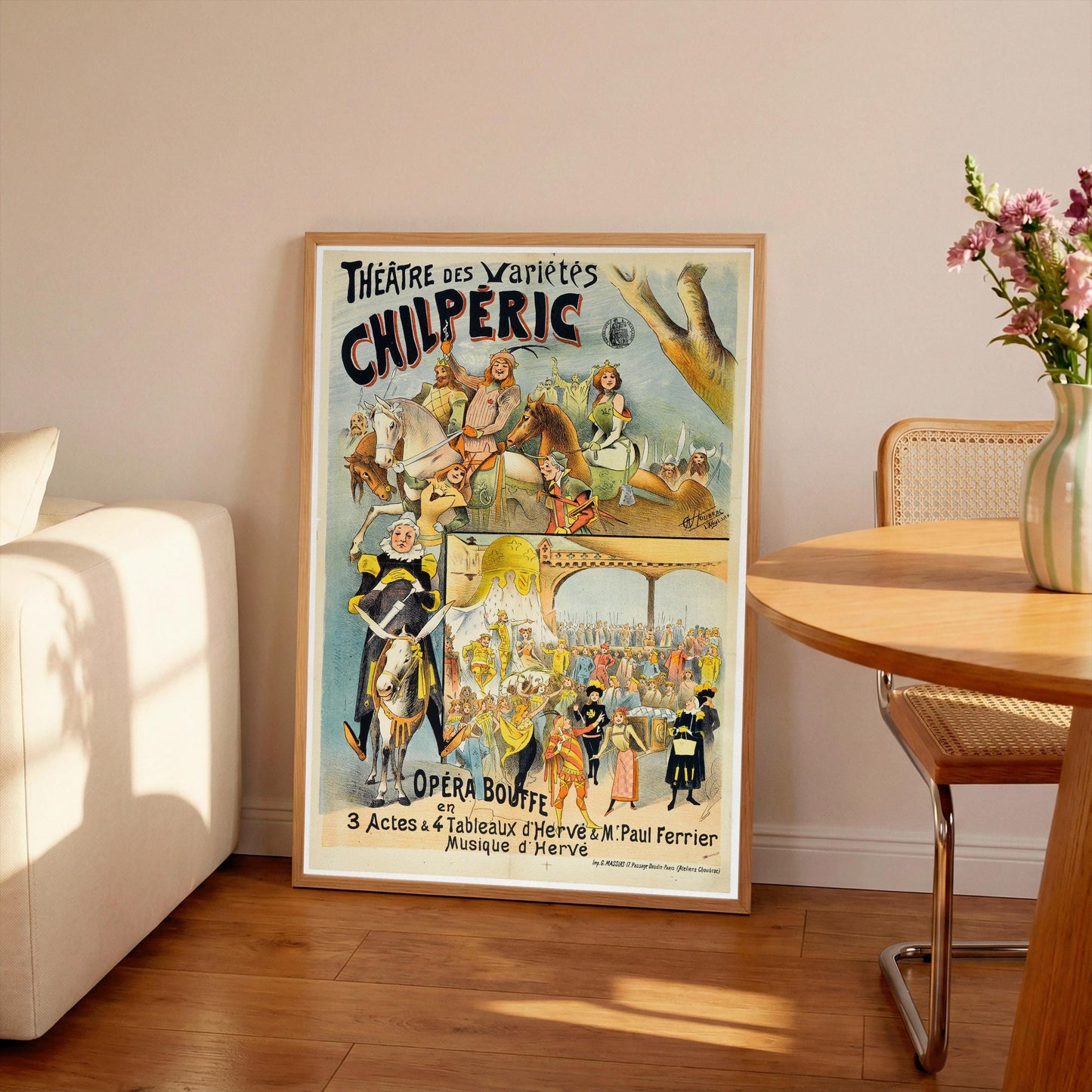 Opera Bouffe Vintage Poster: Theatre of Varieties Print