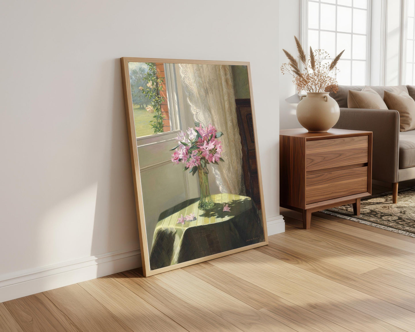 Jessica Hayllar Rhododendrons Print: Vintage Flower Art Poster