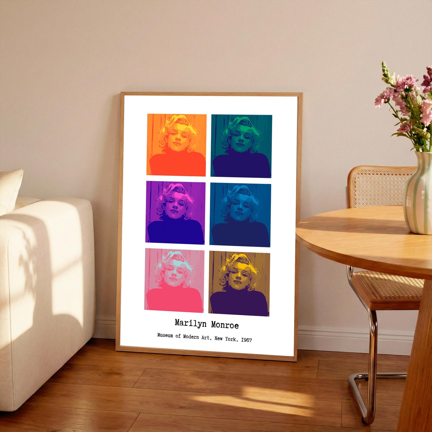Marilyn Monroe Andy Warhol Print: Pop Art Film Star (A4/A3)