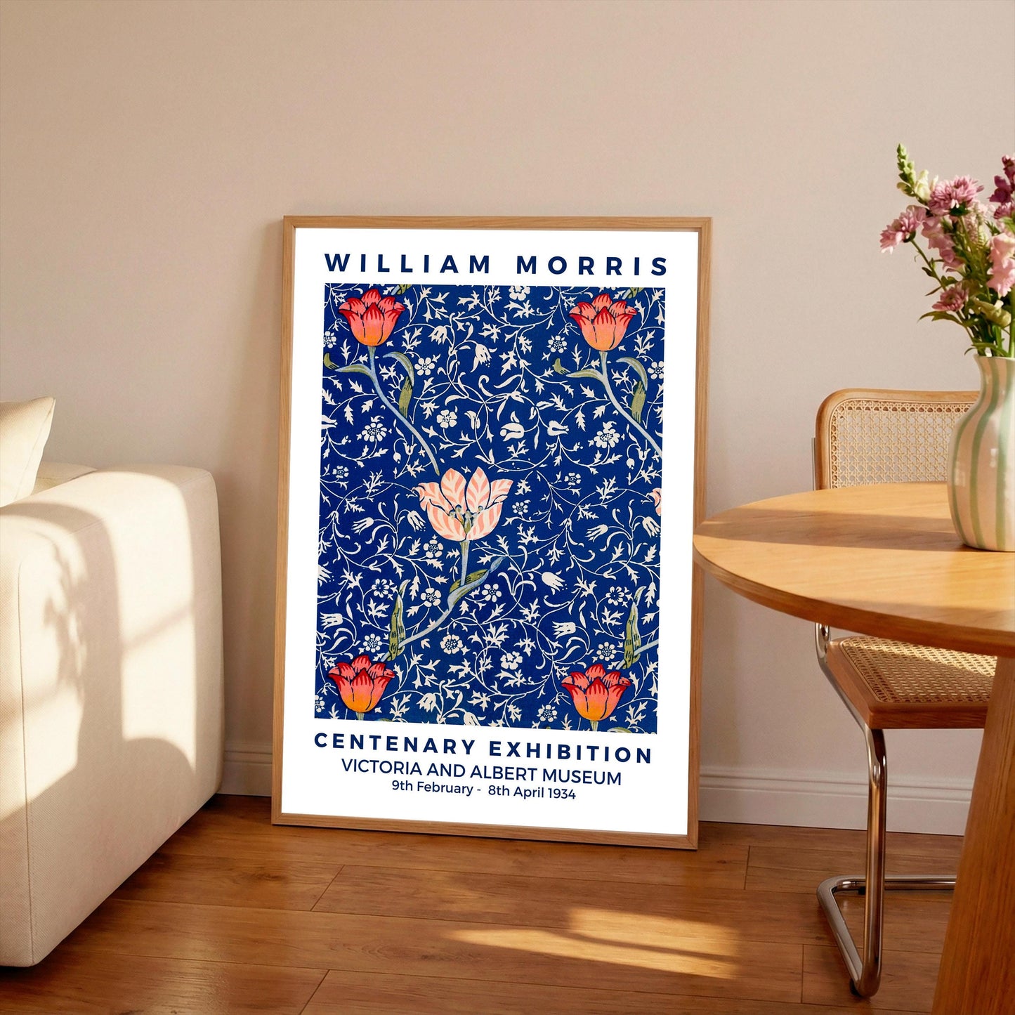 William Morris Medway Flower Pattern Art Nouveau Exhibition Poster