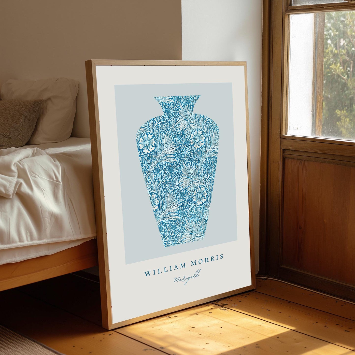 William Morris Marigold Print: Vintage Floral Wall Art