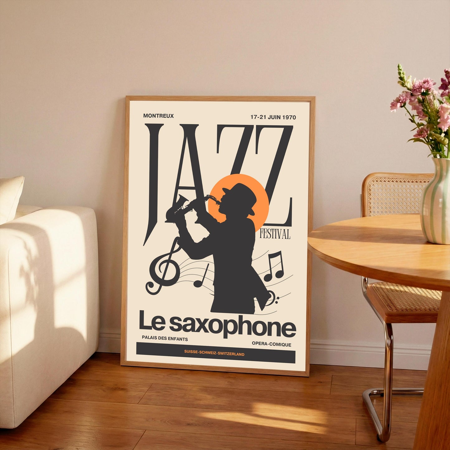 Montreux Jazz Festival 1970 Print: Vintage Music Poster