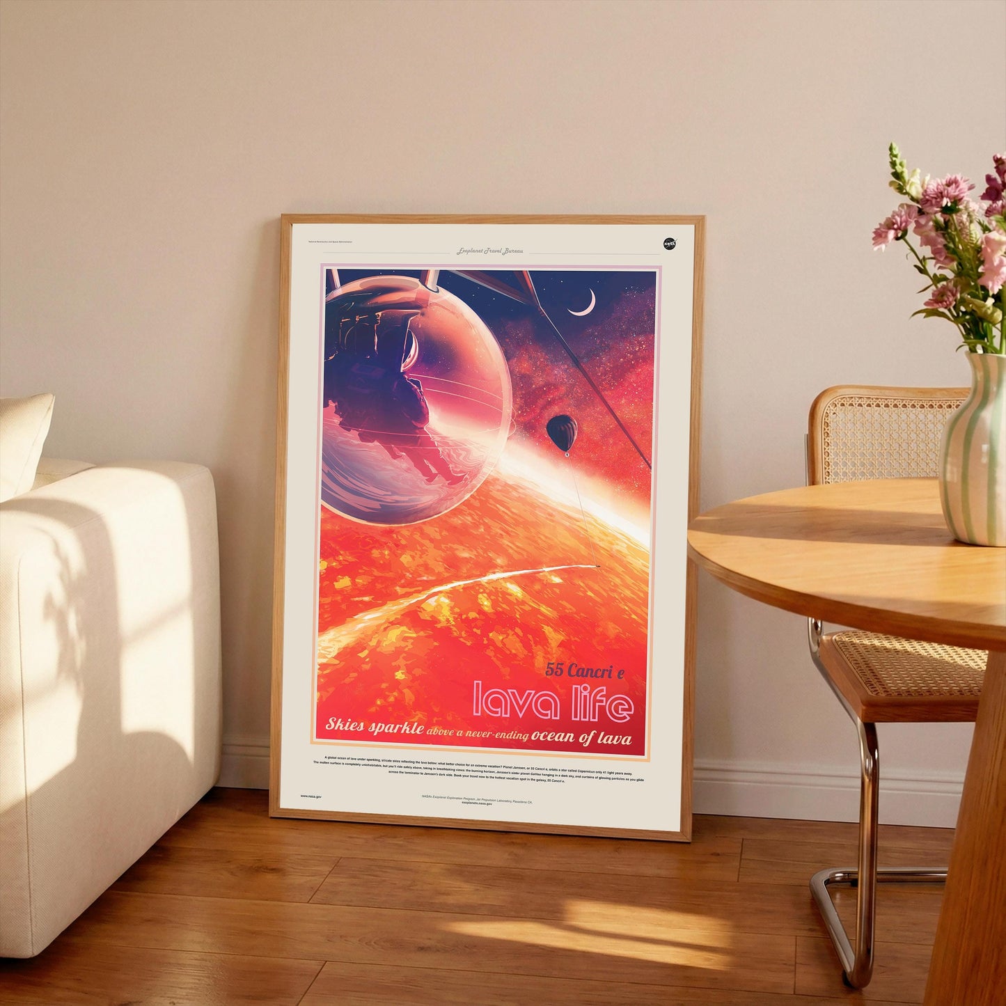 NASA Recruitment Poster: Vintage Space Travel Art Print