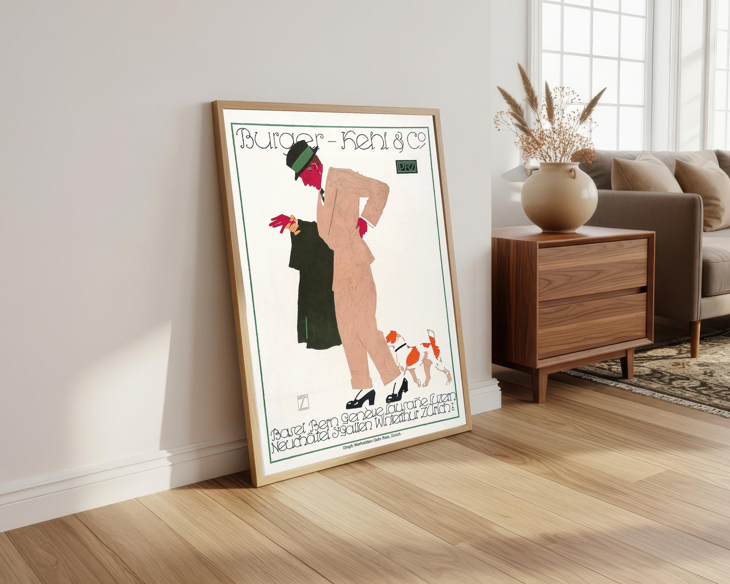 Ludwig Hohlwein Vintage Food Poster: Burger Kehl & Co Print