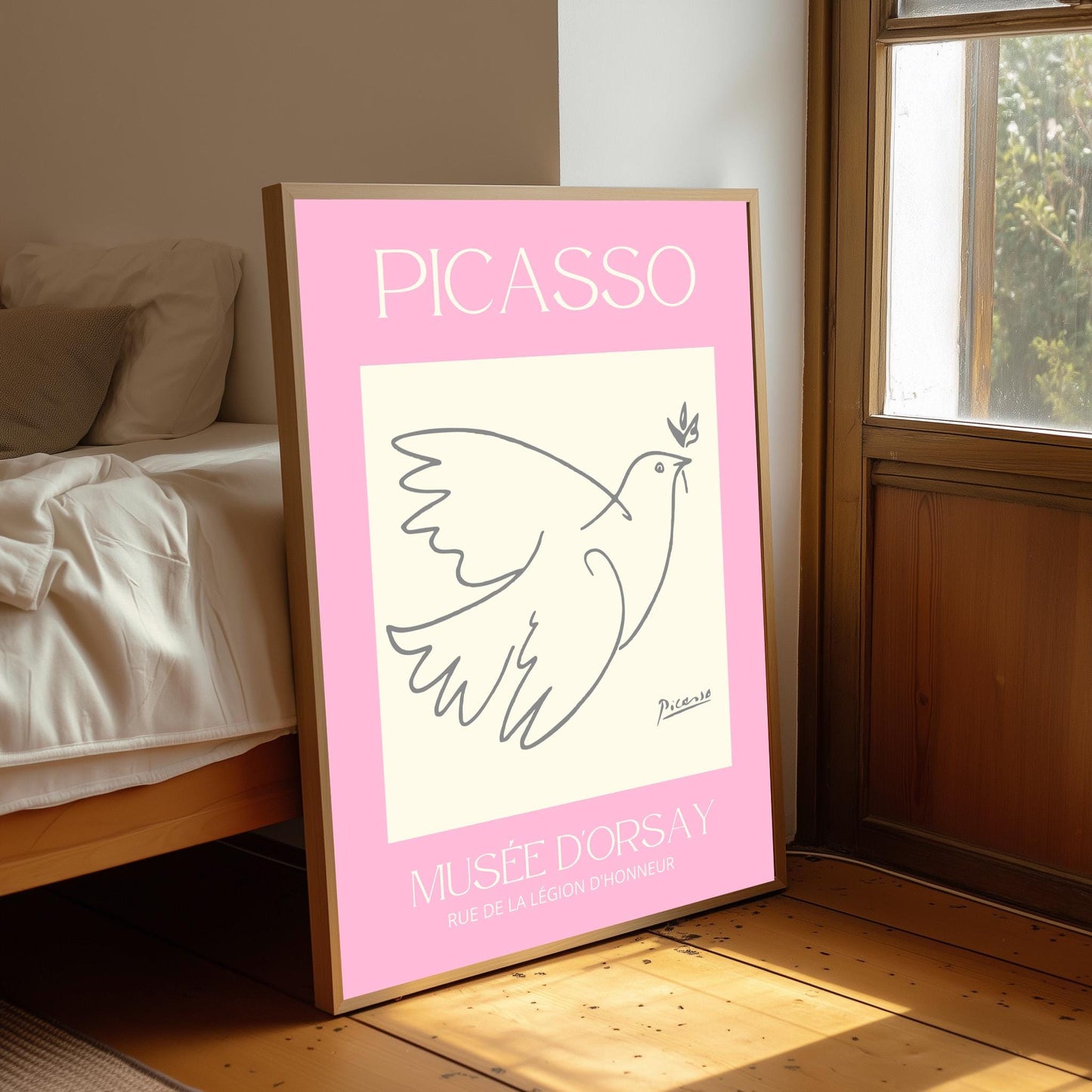 Picasso Dove of Peace Print: Minimalist Line Art (A4/A3/A2/A1)