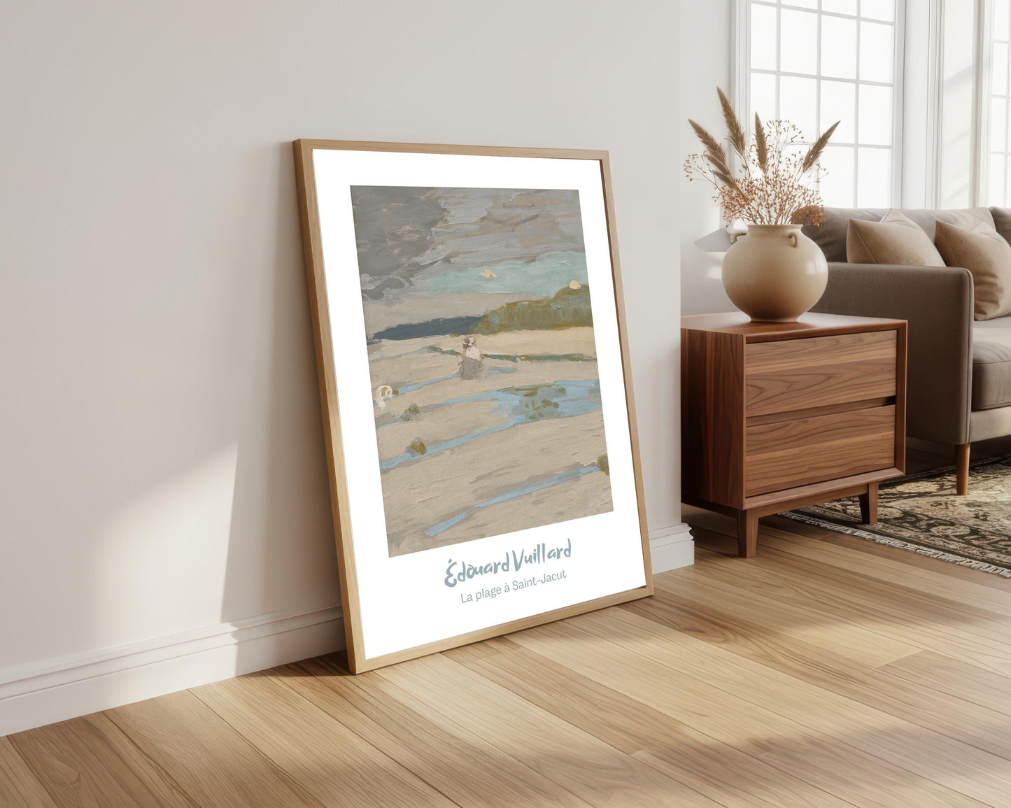 Vuillard Painting Print: La plage à Saint-Jacut, French Wall Art