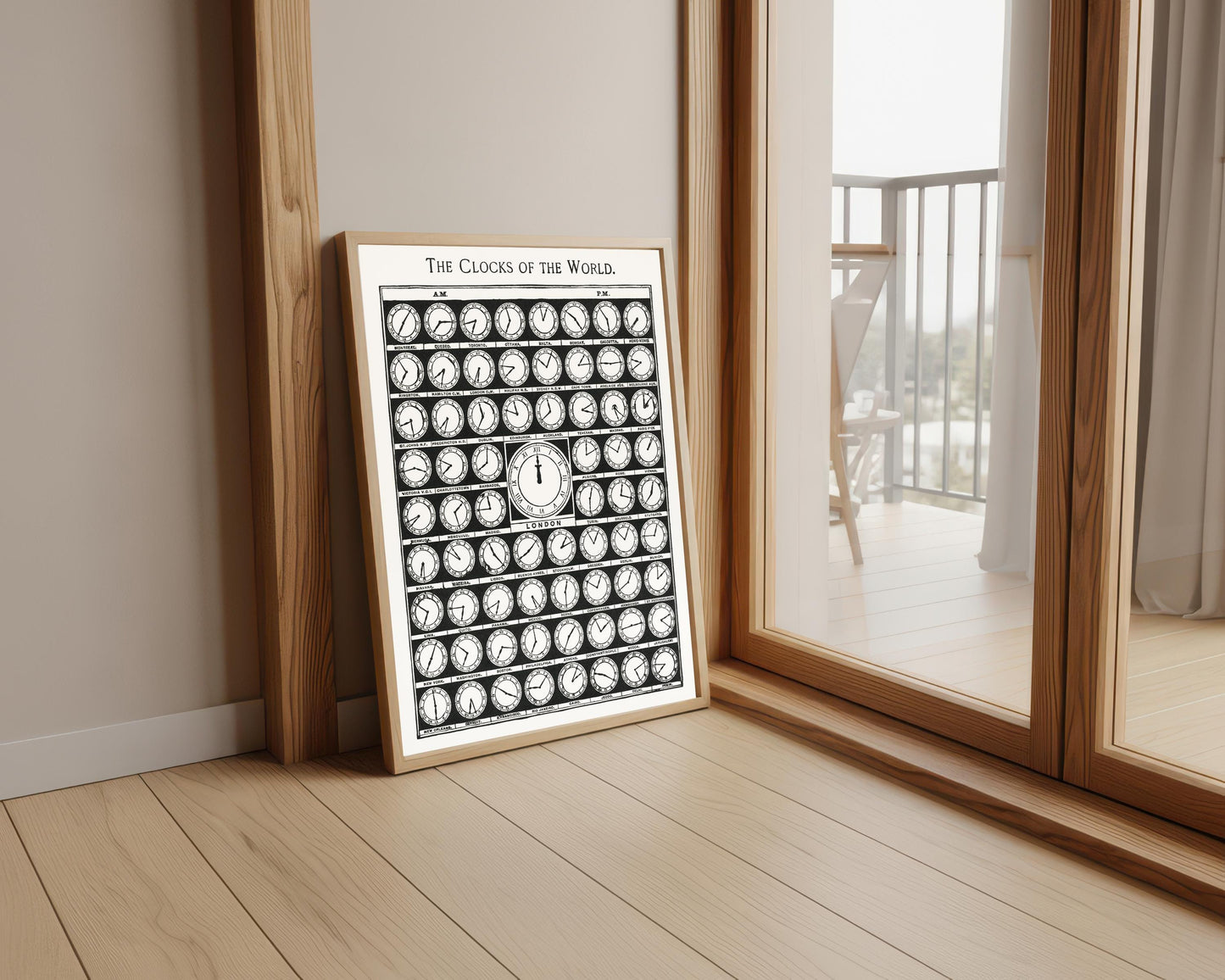 Vintage World Clocks Print, Medicology 1910, Wall Art