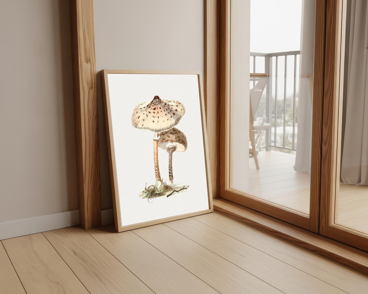 Vintage Mushroom Print: Fungi Botanical Wall Art