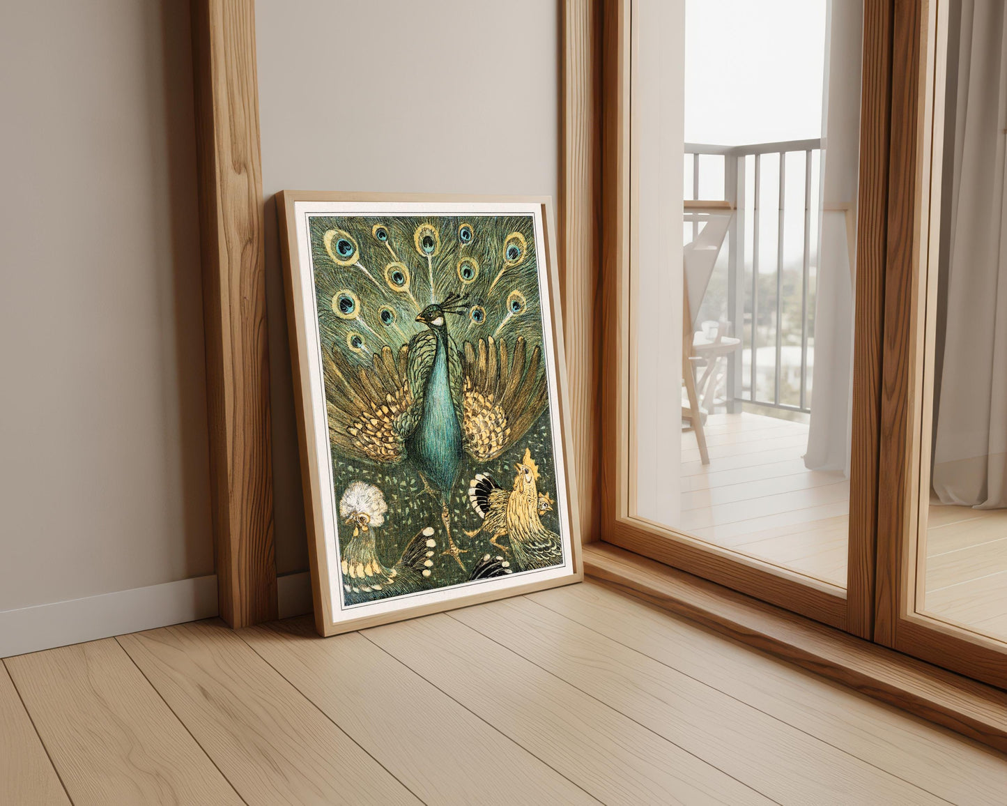 Vintage Peacock Print: Victorian Bird Illustration Wall Art