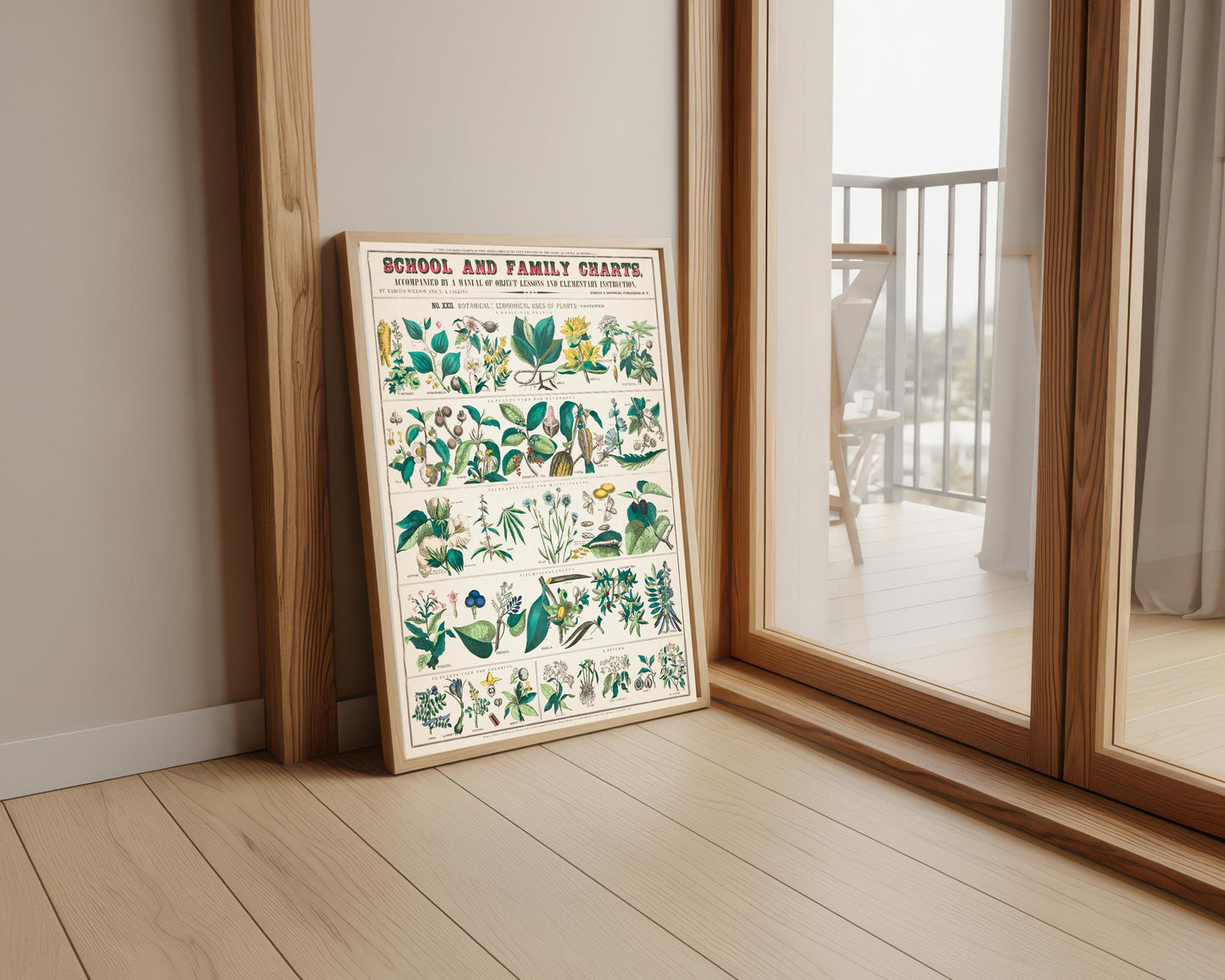Vintage Botanical Print: School and Family Charts No XXII (A4/A3)