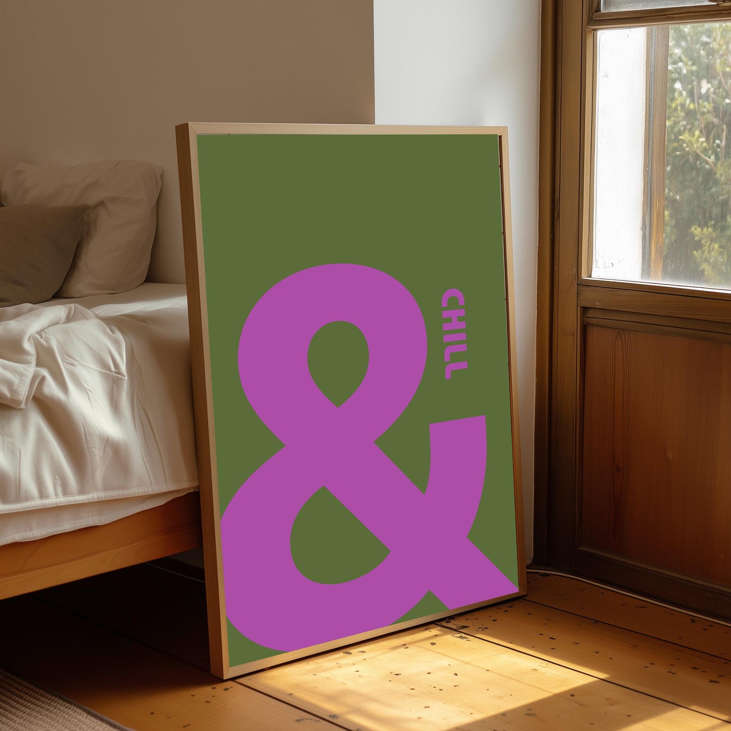 Retro Ampersand Chill Print: Modern Home Decor