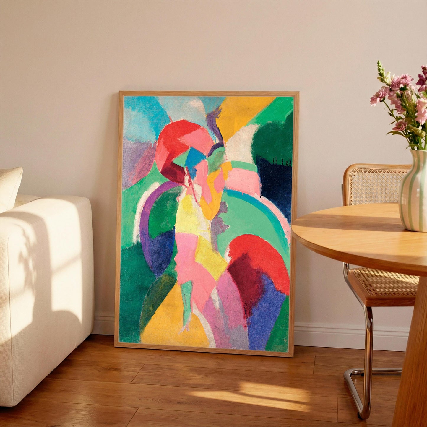 Robert Delaunay Print: Femme a lombrelle, French Art Poster