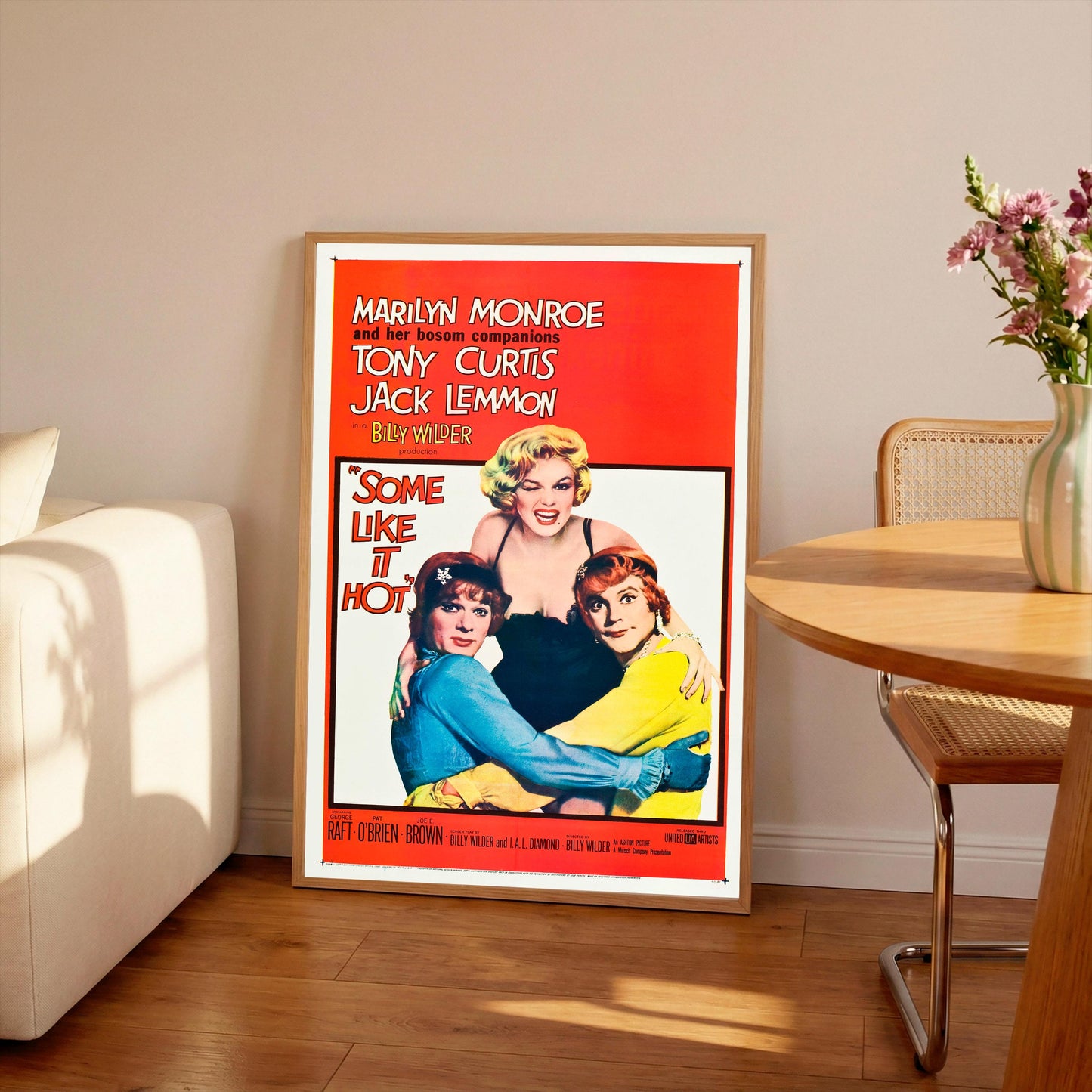 Some Like it Hot Poster: Vintage Marilyn Monroe Movie Print