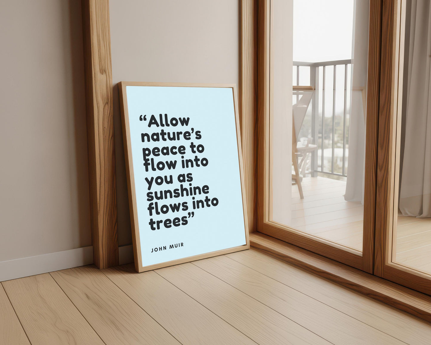 John Muir Quote Print: Nature Typography Wall Art