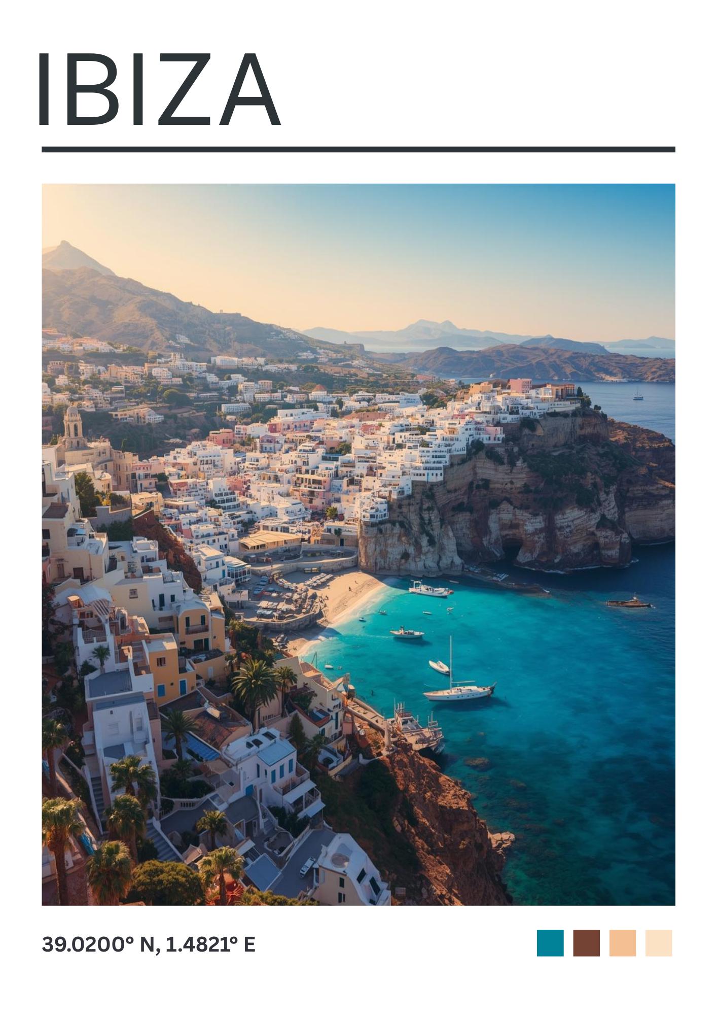 Ibiza Art Print: Ibiza Travel Poster