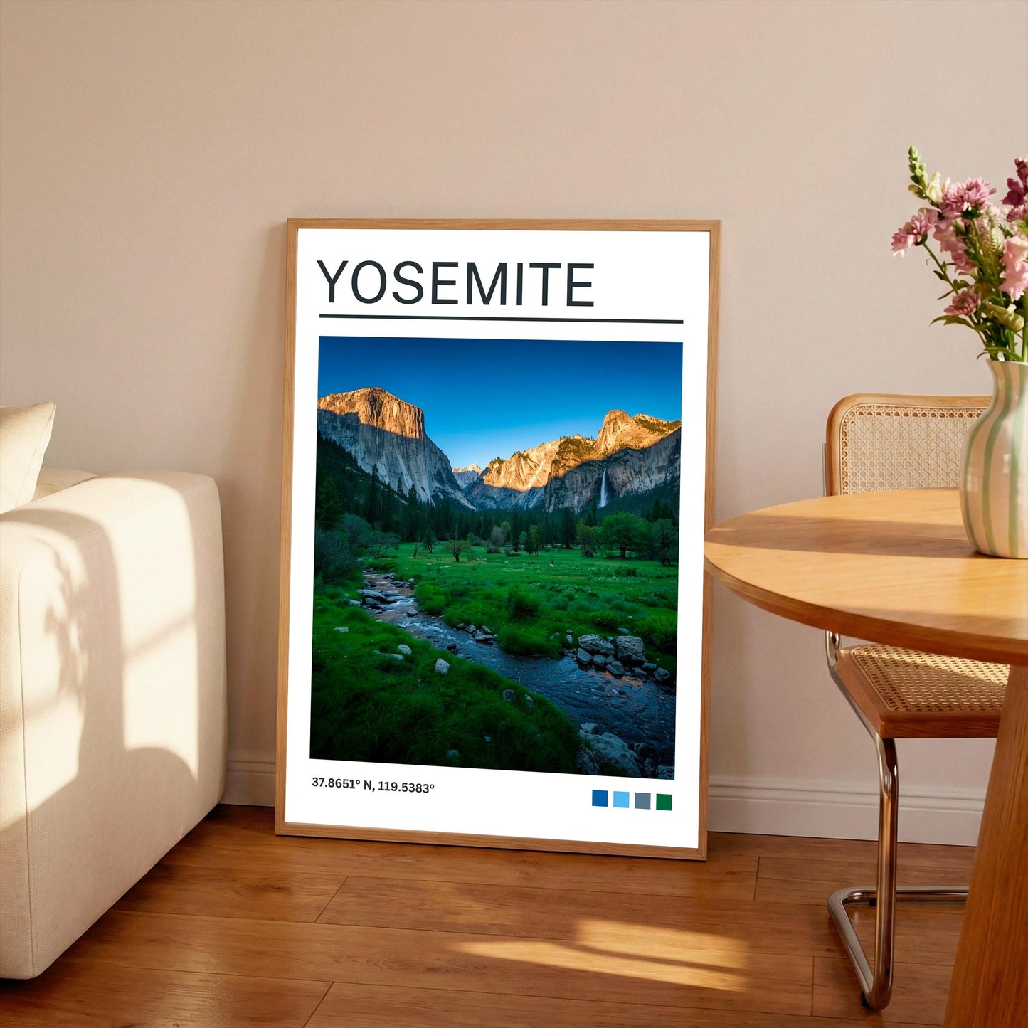 Yosemite National Park Art Print: Satin Travel Poster