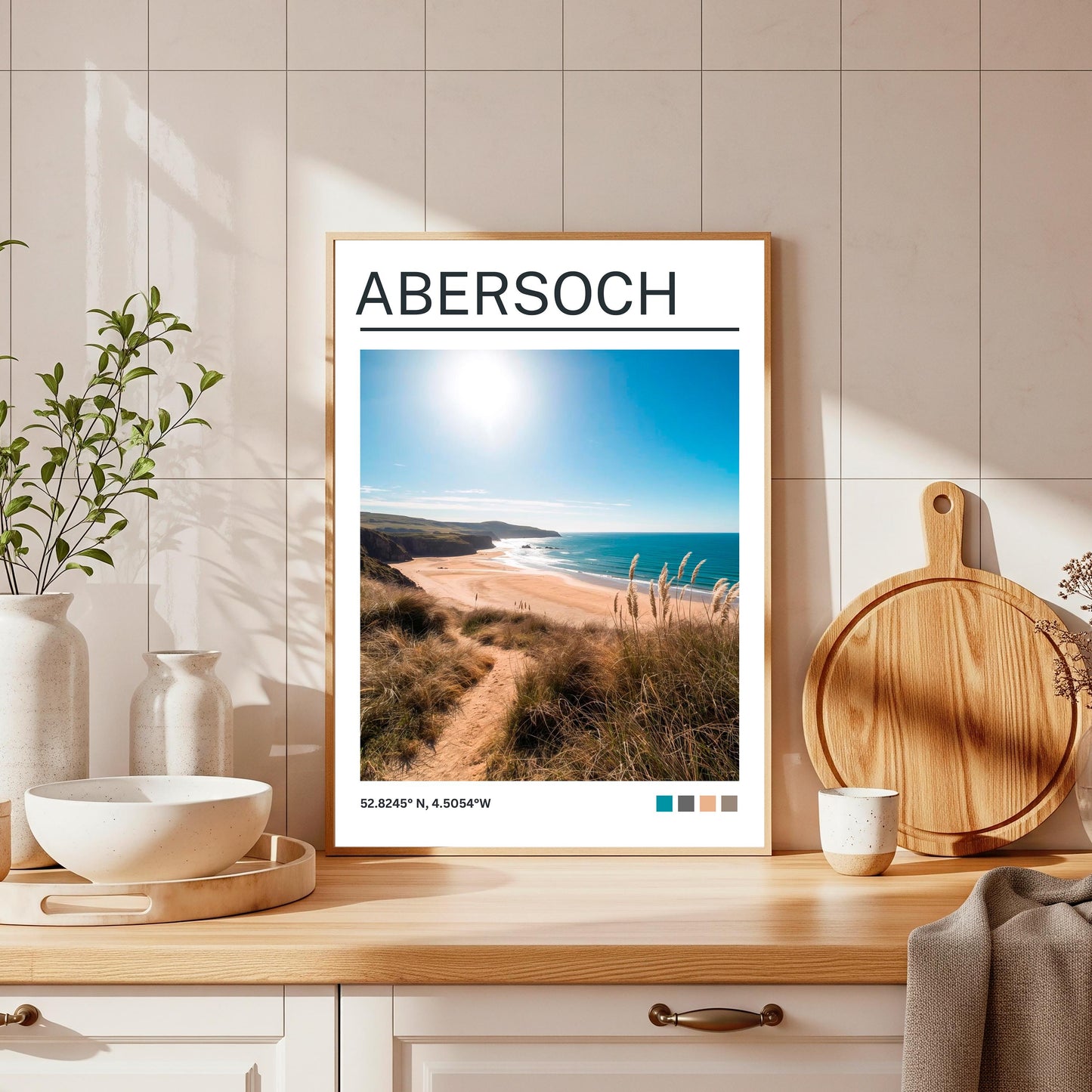 Abersoch Art Print: AbersochTravel Poster, Wales