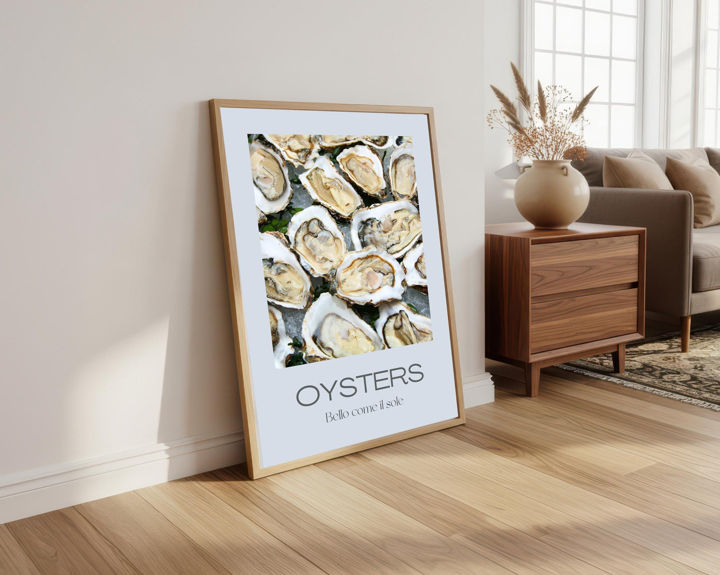Oyster Kitchen Wall Print: Foodie Gift (A4/A3)