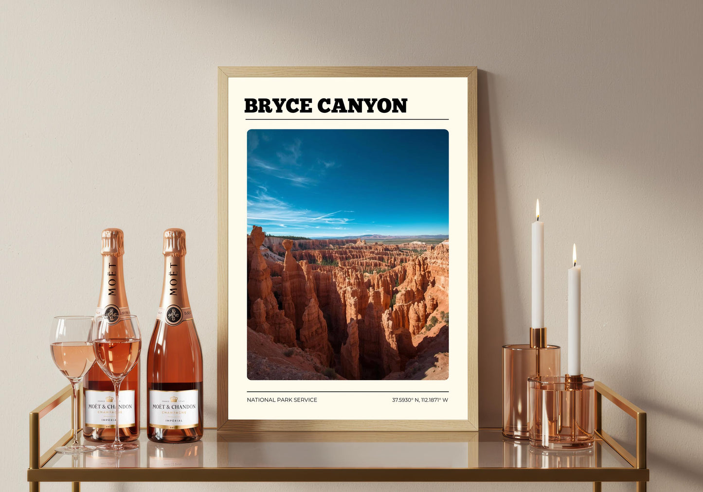 Bryce Canyon National Park Poster: Vintage Style Satin Art Print