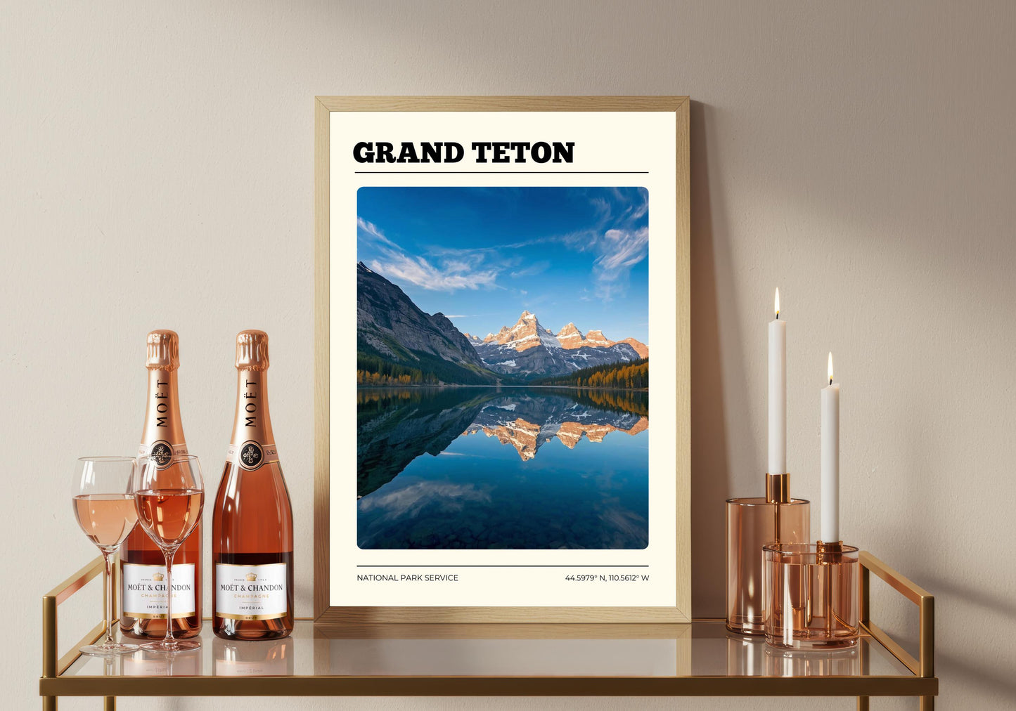 Grand Teton National Park Poster: Satin Travel Art Print