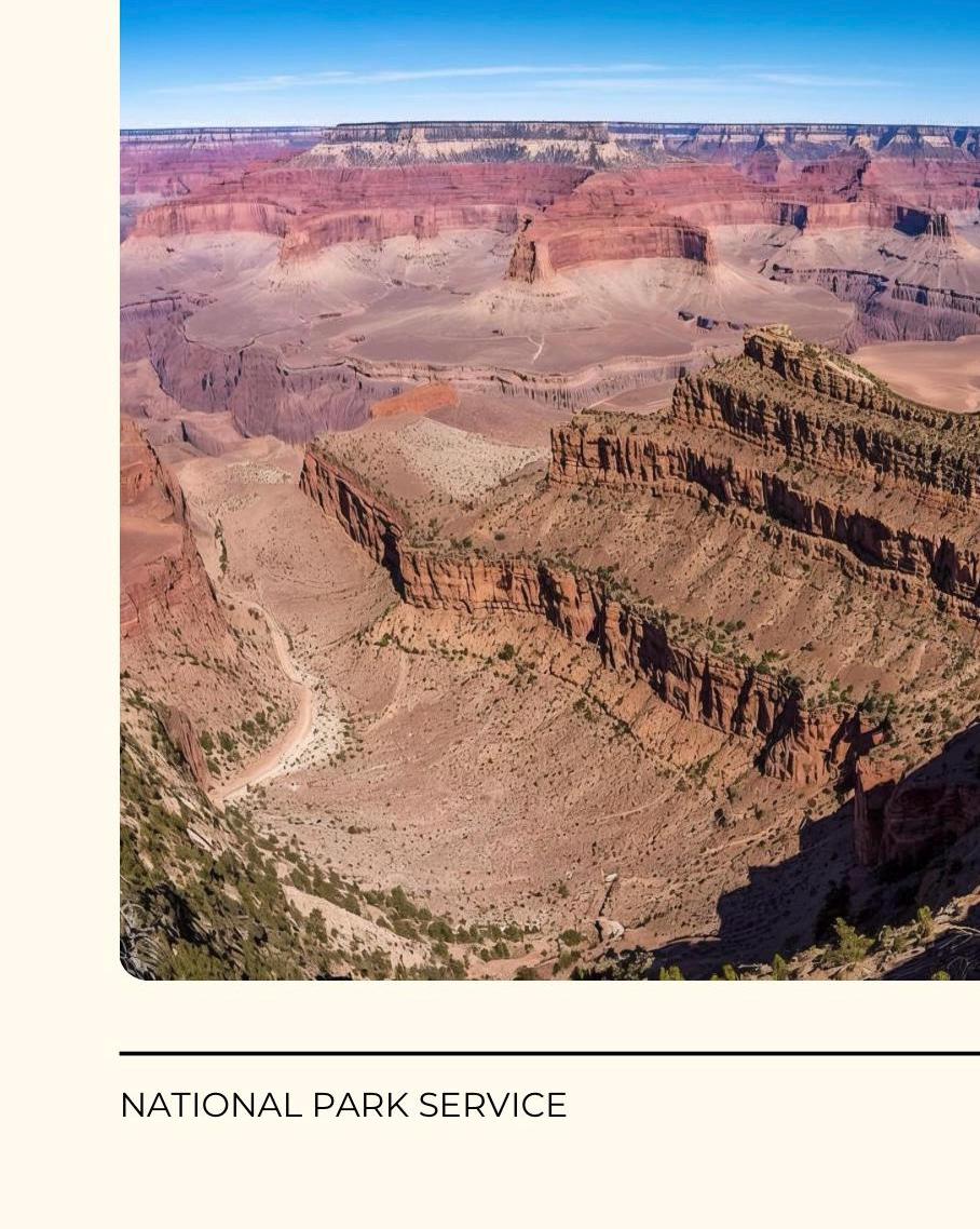 Grand Canyon National Park Poster: Vintage Style Satin Art Print