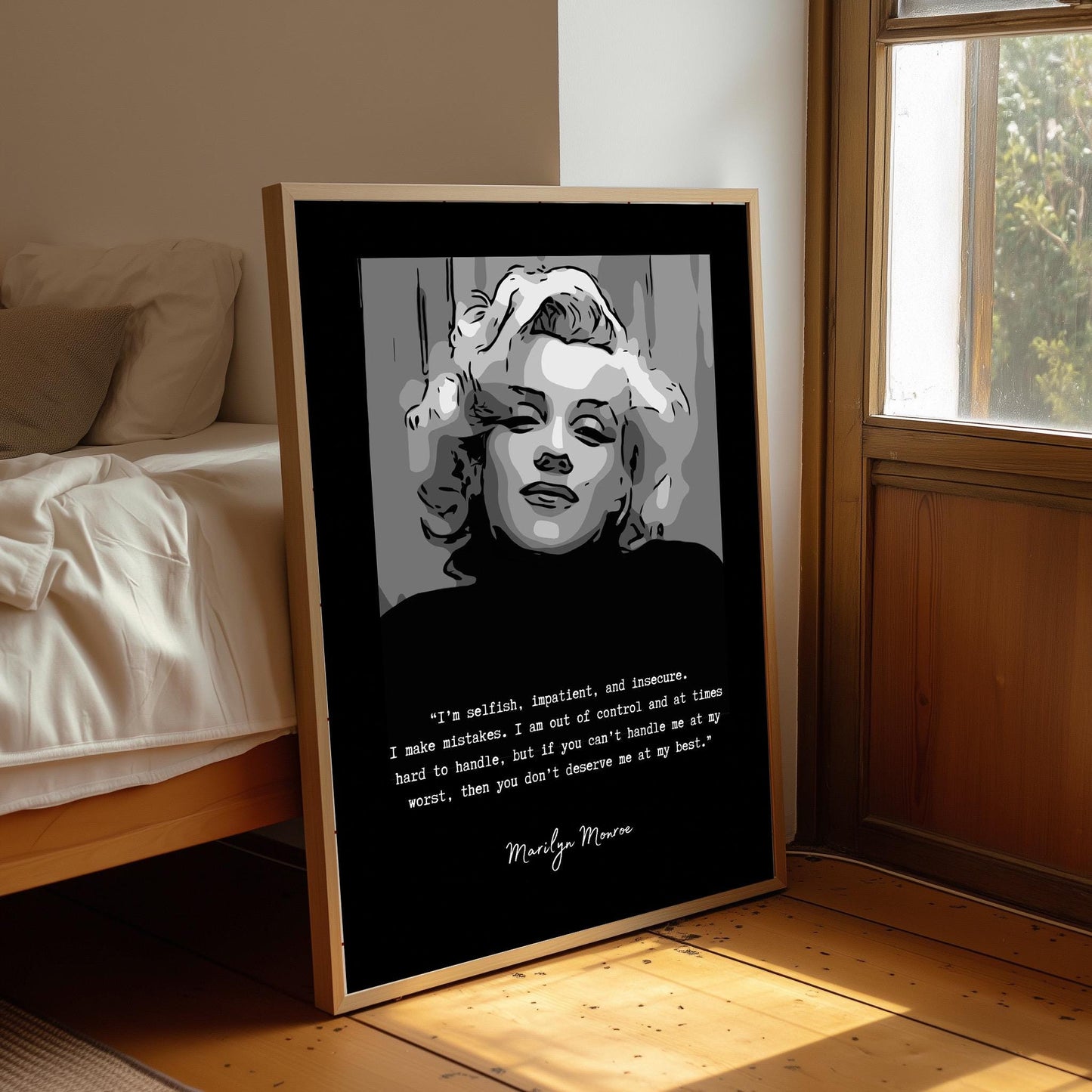 Marilyn Monroe Quote Print: Pearlescent Fine Art Paper