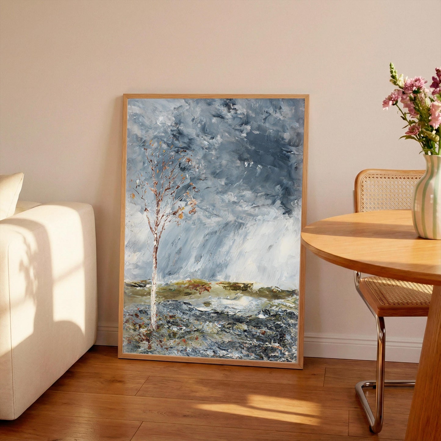 August Strindberg Birch Tree Print: Vintage Swedish Landscape Art