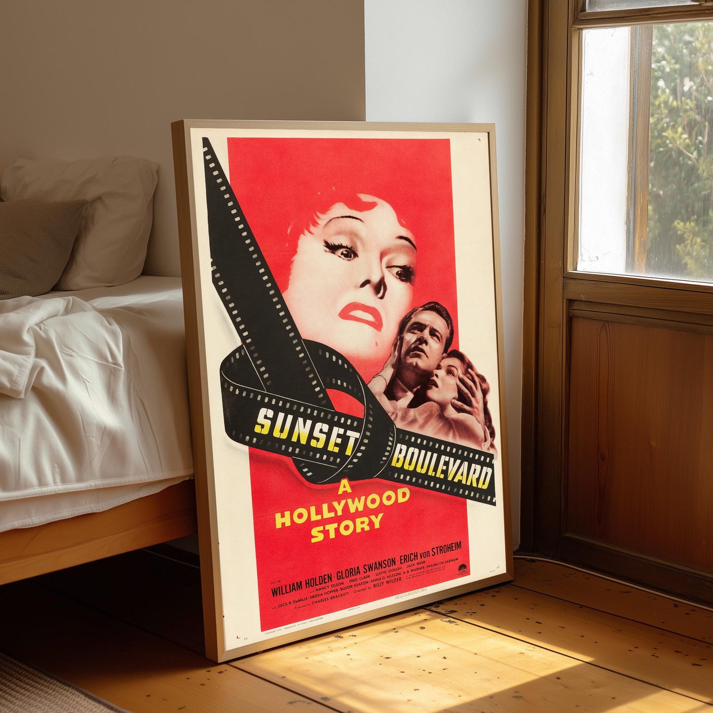 Sunset Boulevard Movie Poster: Vintage Cinema Art Print