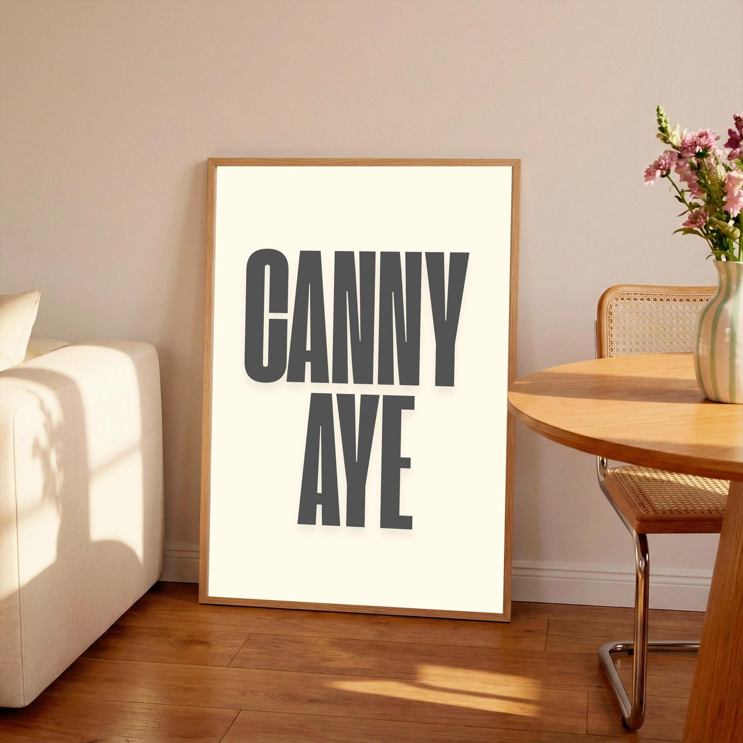 Canny Aye Typography Print: Northern Quote, Hallway Art