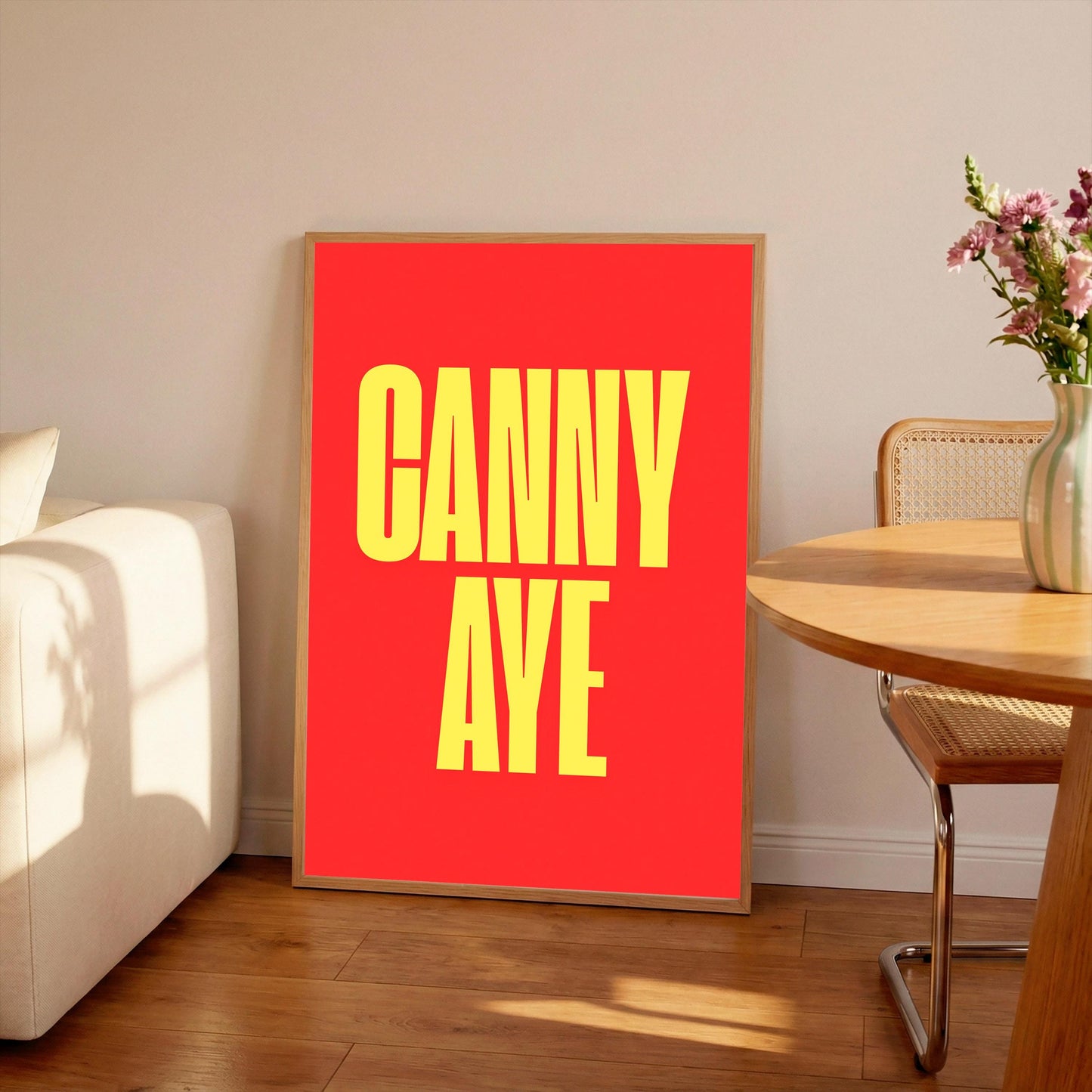 Canny Aye Typography Print: Northern Quote, Hallway Art
