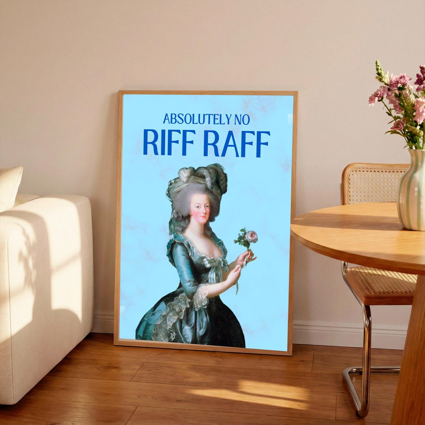 Marie Antoinette "No Riff Raff" Portrait Print: Hallway Art