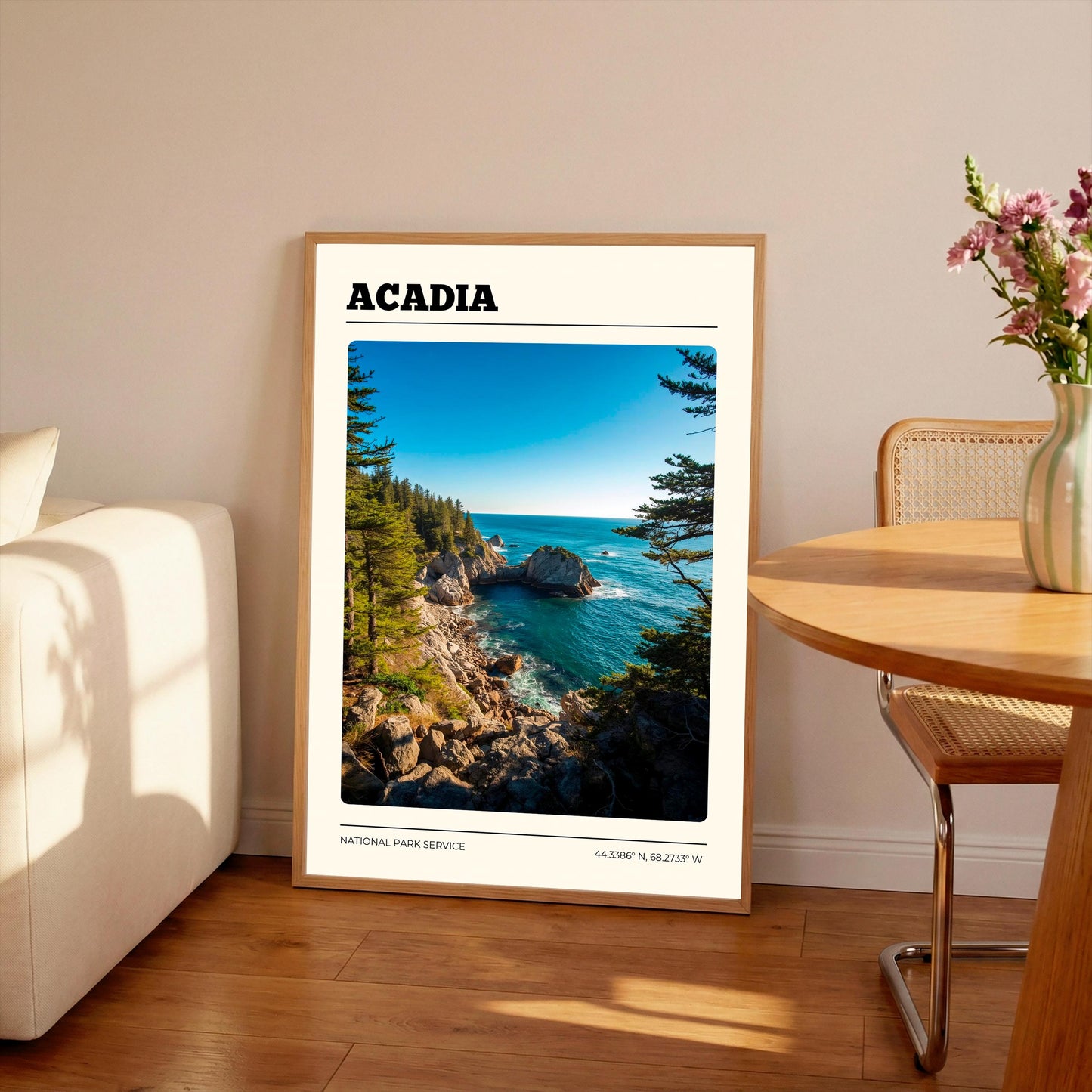 Acadia National Park Poster: Vintage-Style Satin Art Print