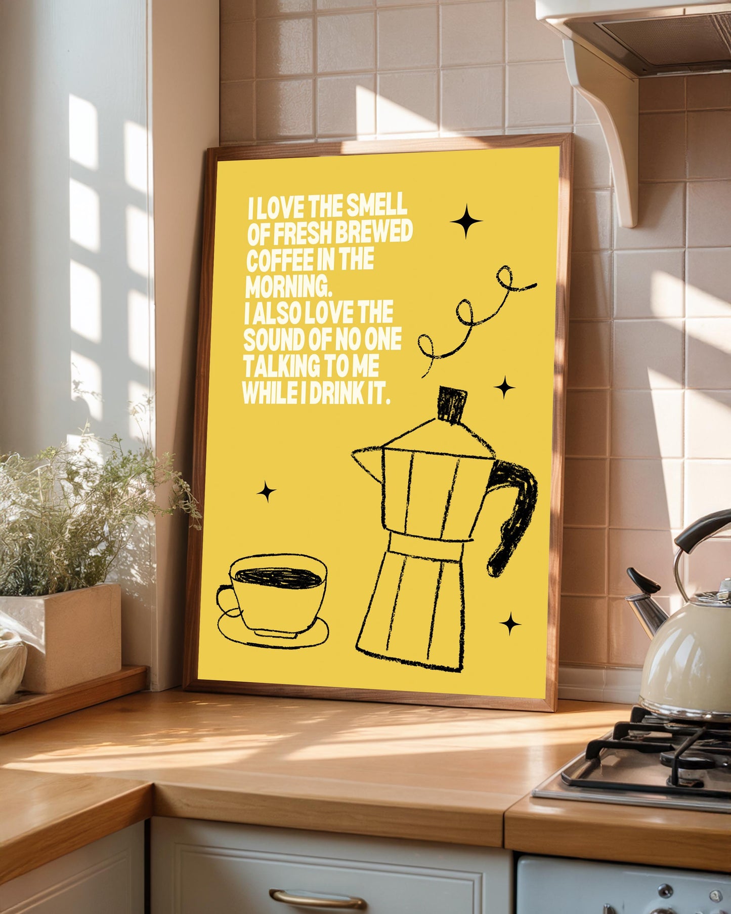 Bialetti Espresso Maker Print: Modern Italian Coffee Art