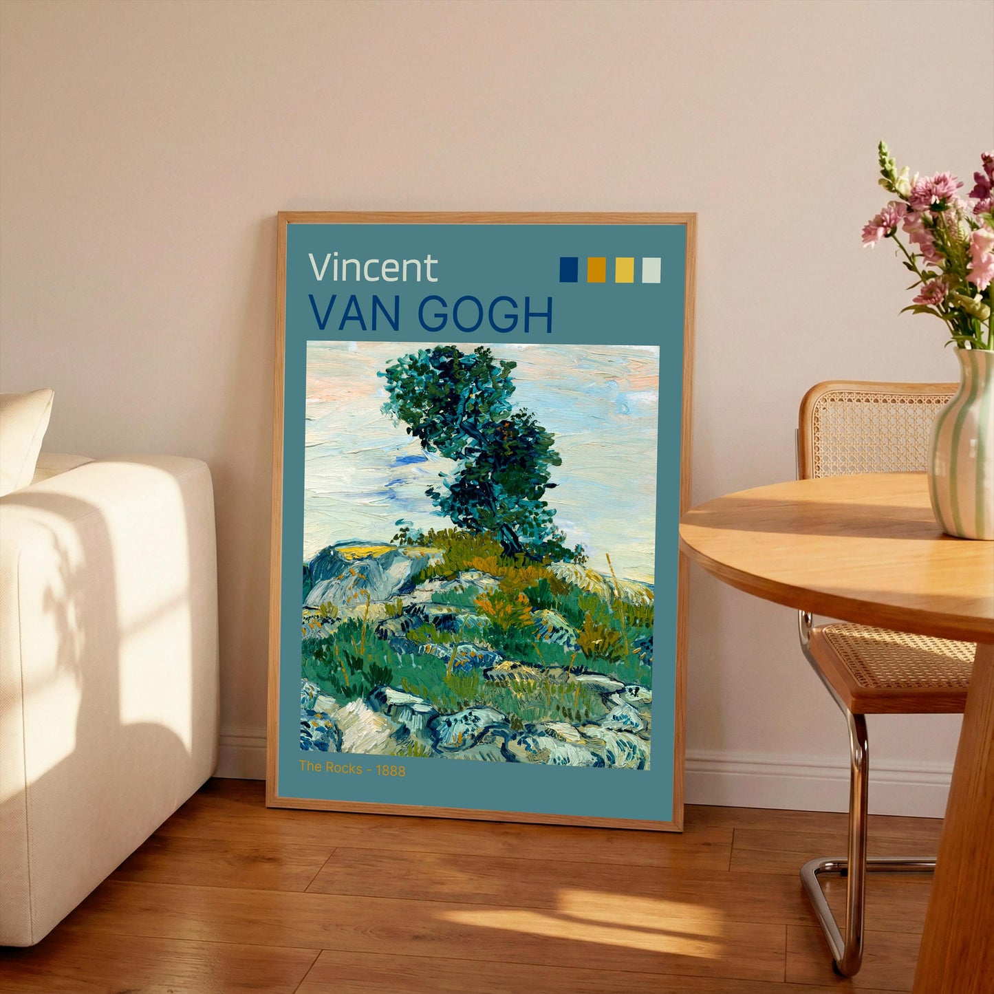 Van Gogh 'The Rocks' Exhibition Poster: Fine Art Print