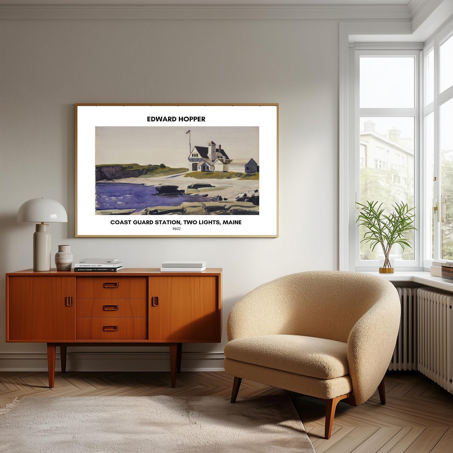 Edward Hopper Art Print: Coast Guard Station, Maine - American Realism