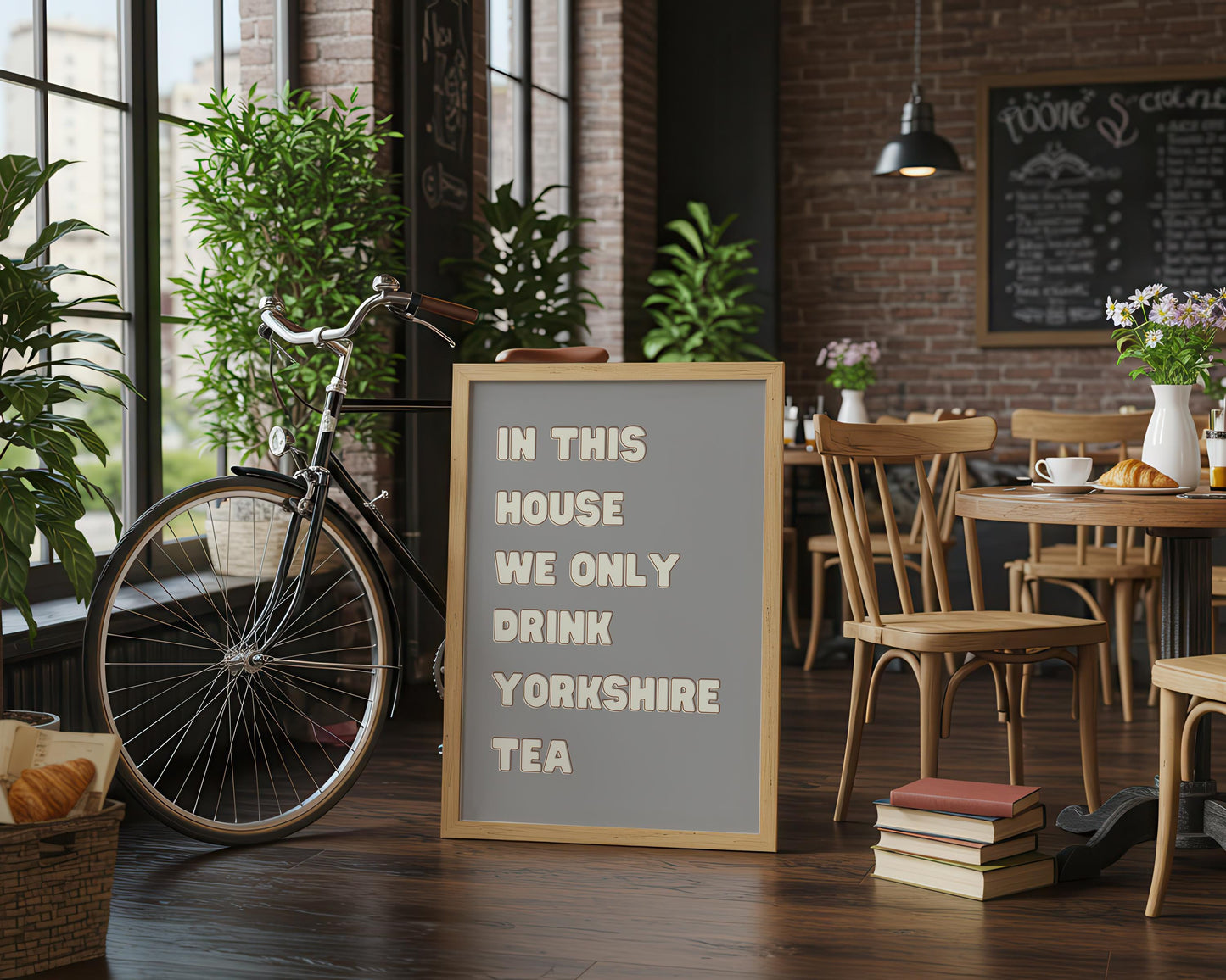 Yorkshire Tea Kitchen Print: Retro Colorful Wall Art