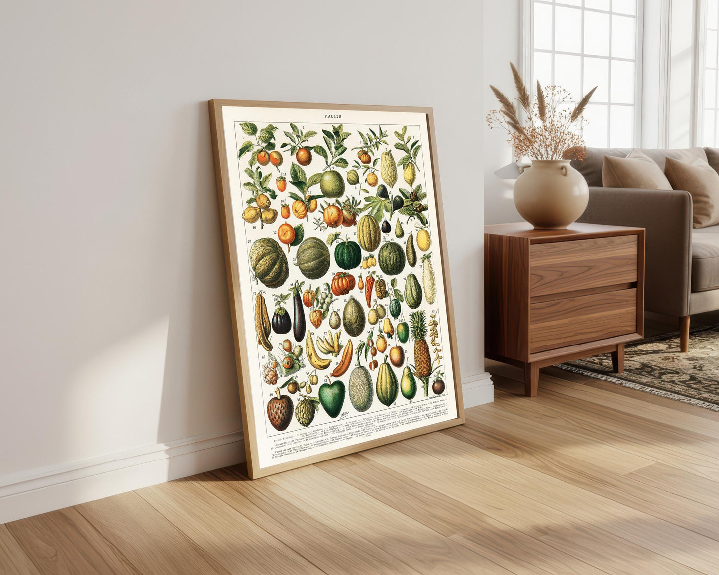 Vintage Fruit Botanical Print: Kitchen Wall Art (A4/A3/A2/A1)