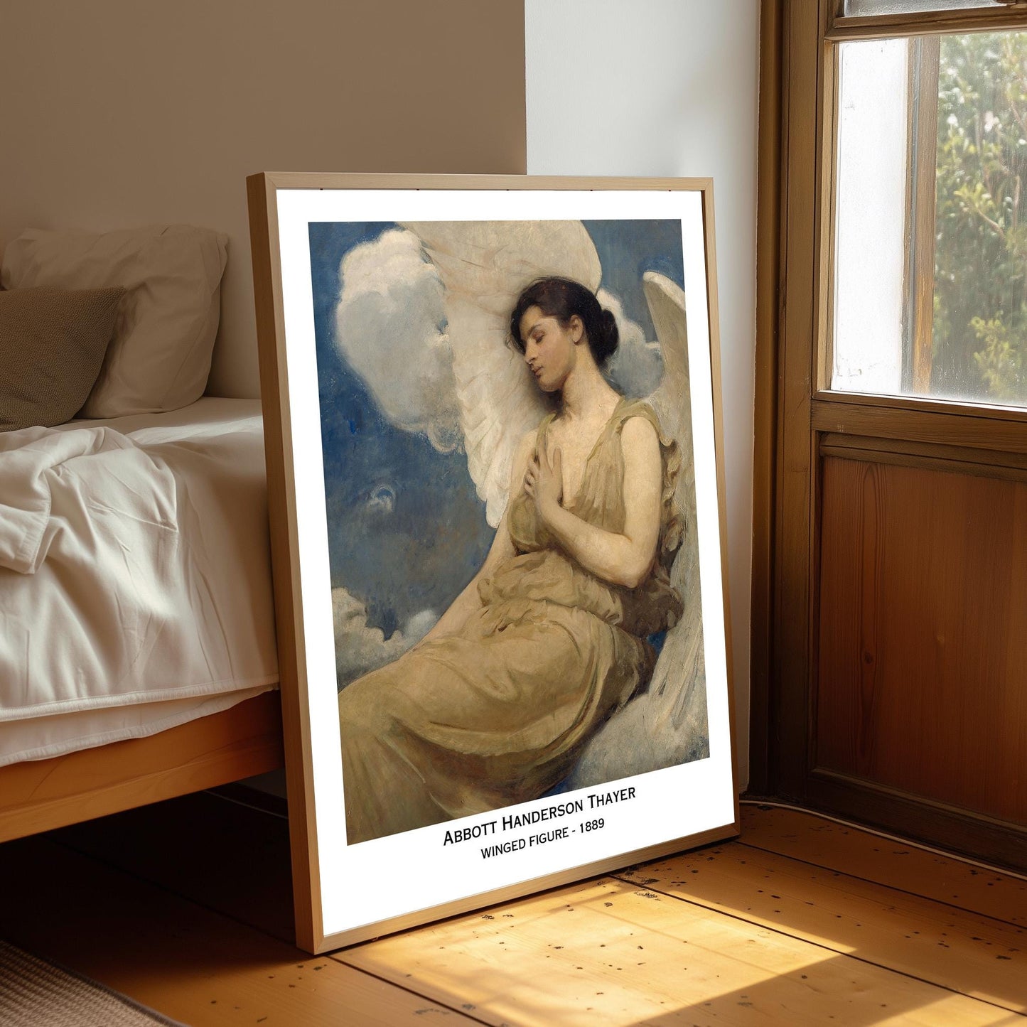 Abbott Handerson Thayer Winged Figure Art Print: Feminine Wall Decor