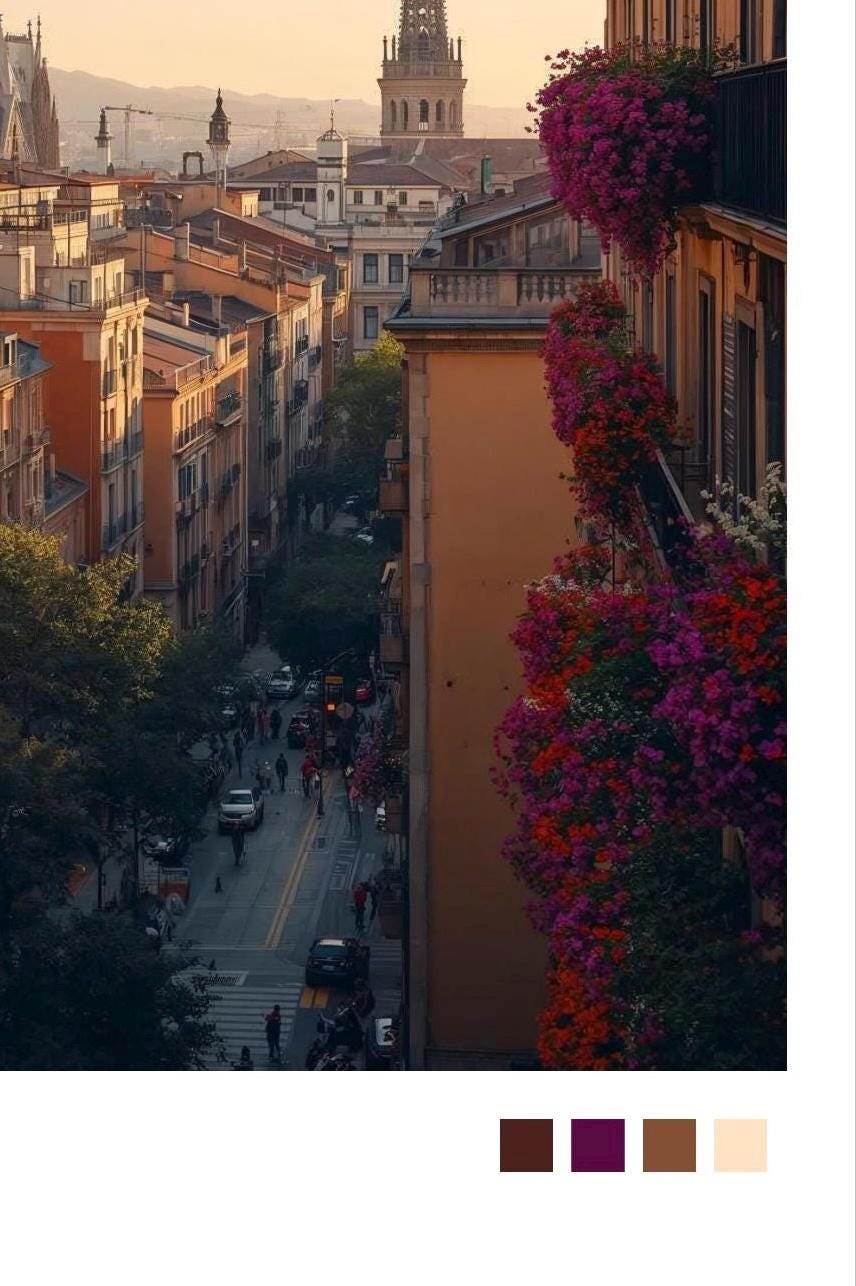 Barcelona Art Print:  Barcelona Travel Poster, Spain