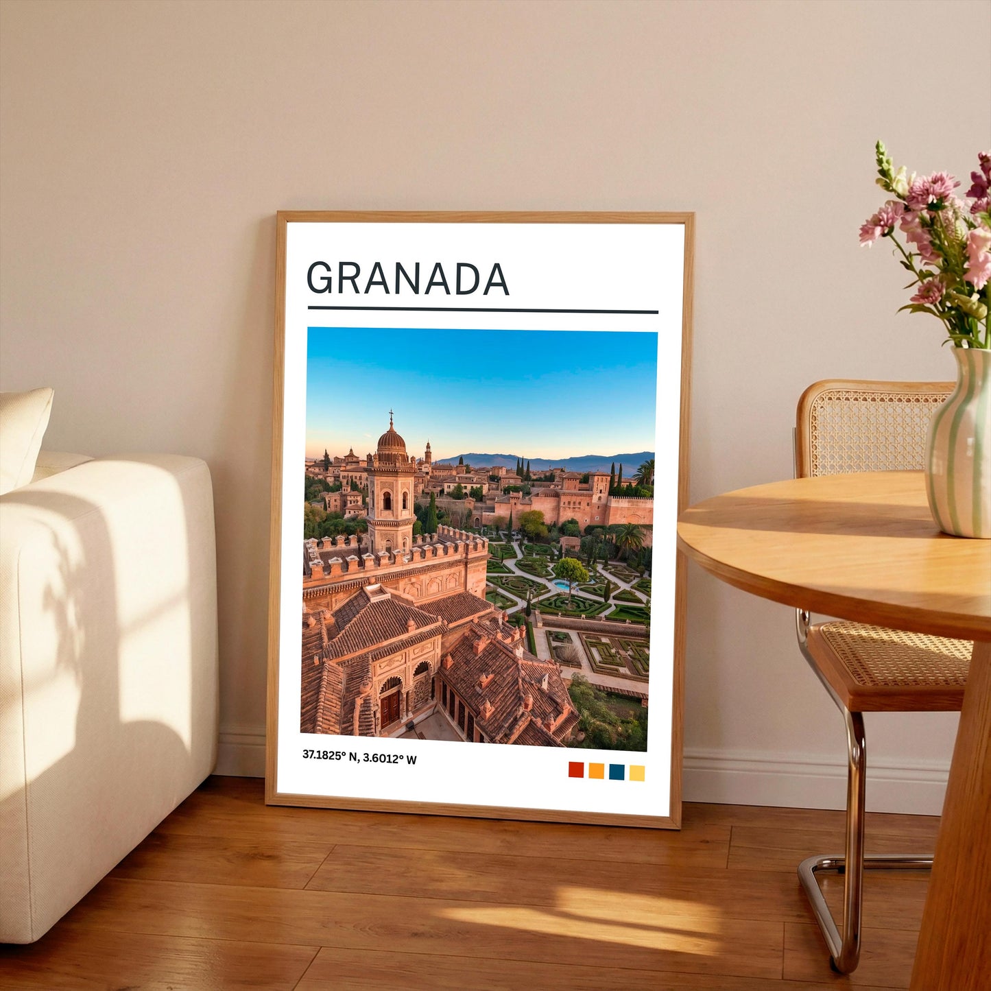 Granada Art Print:  Granada Travel Poster, Spain
