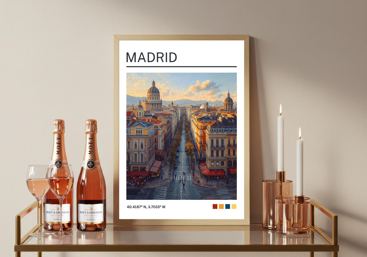 Madrid Art Print:  Madrid Travel Poster, Spain