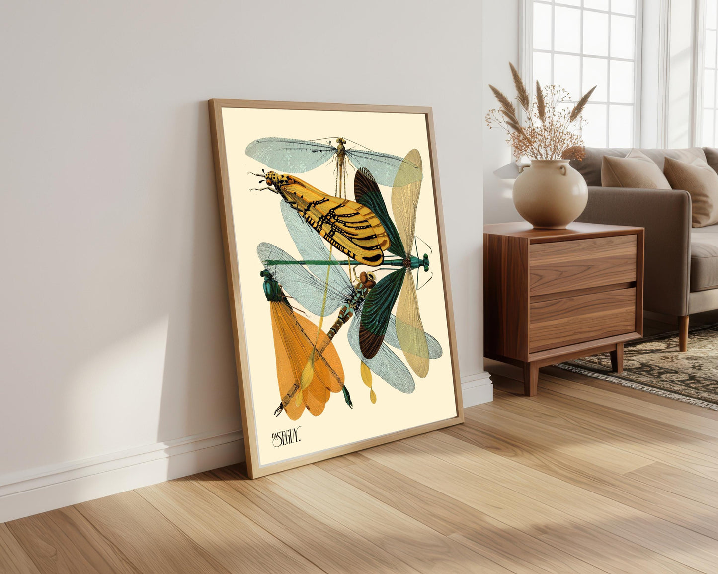 EA Seguy Insect Print: Art Deco Dragonfly Poster