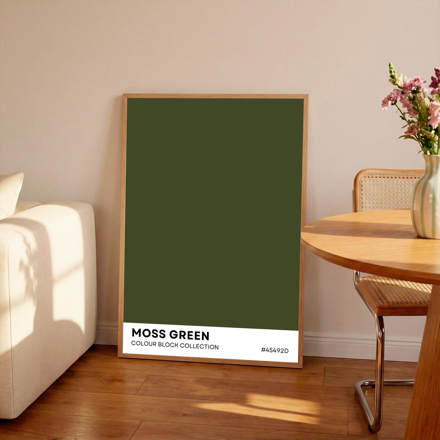 Colour Block Swatch Print: Retro Abstract Wall Art
