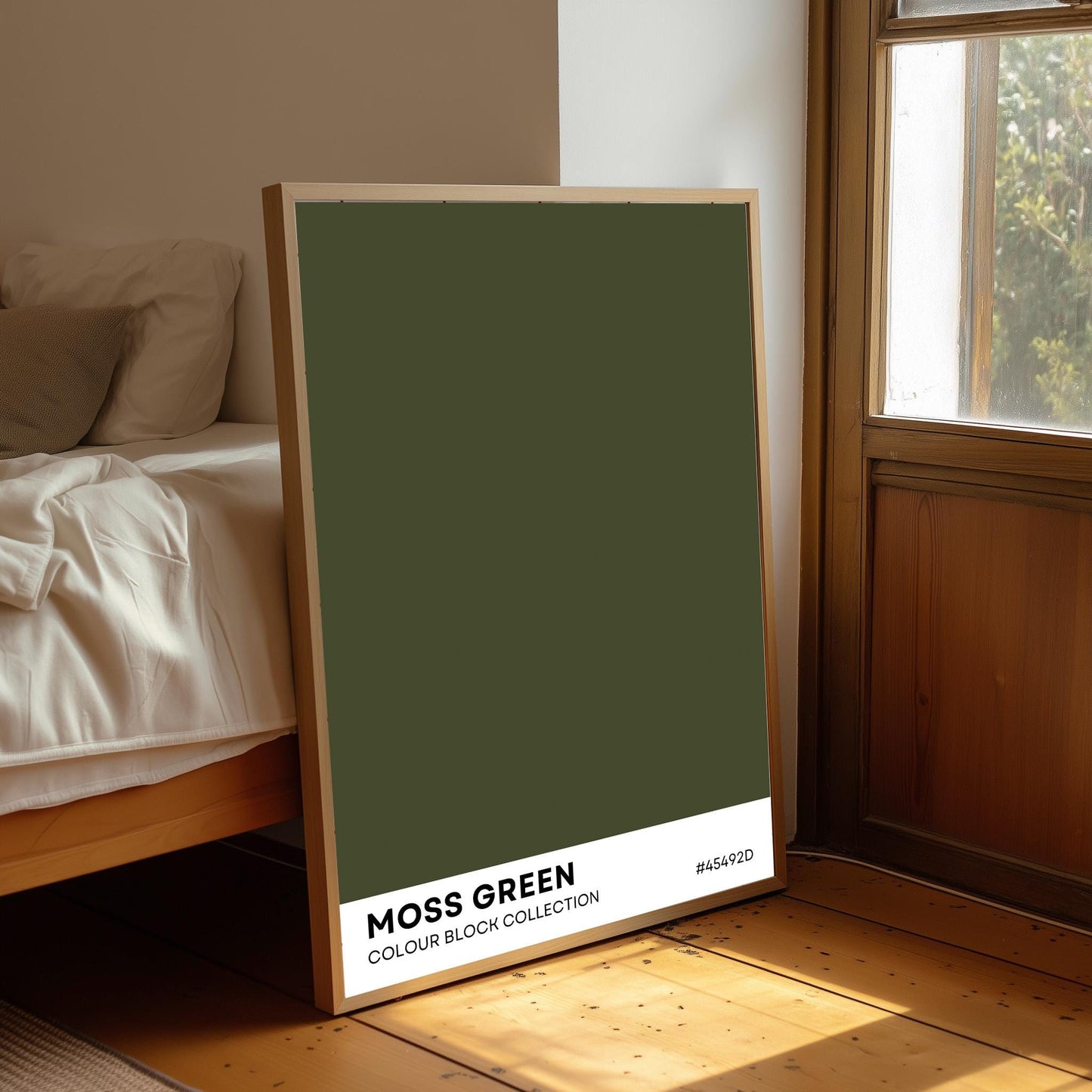 Colour Block Swatch Print: Retro Abstract Wall Art