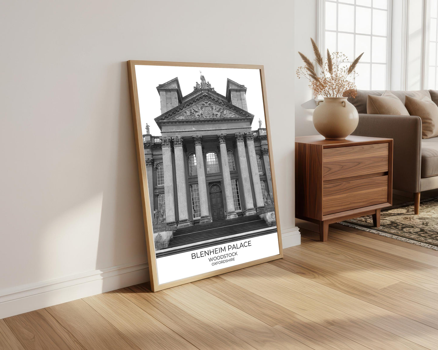 Blenheim Palace Photography Print: Black and White Wall Art