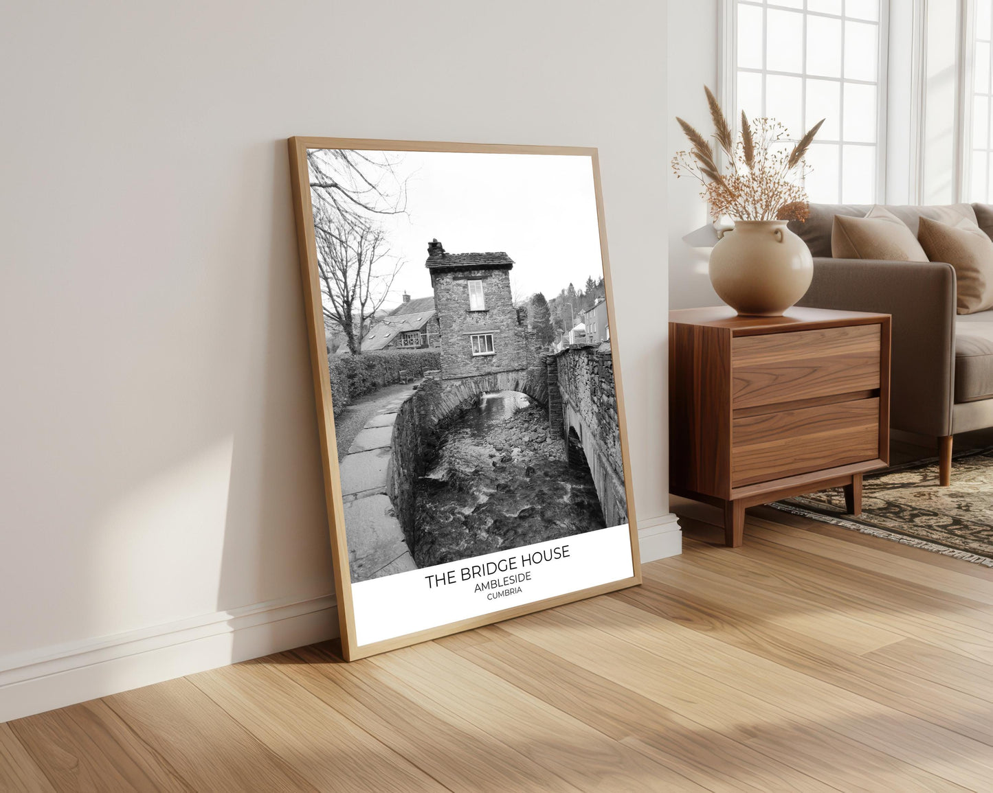 Bridge House, Ambleside, Cumbria: Black and White Photography Print