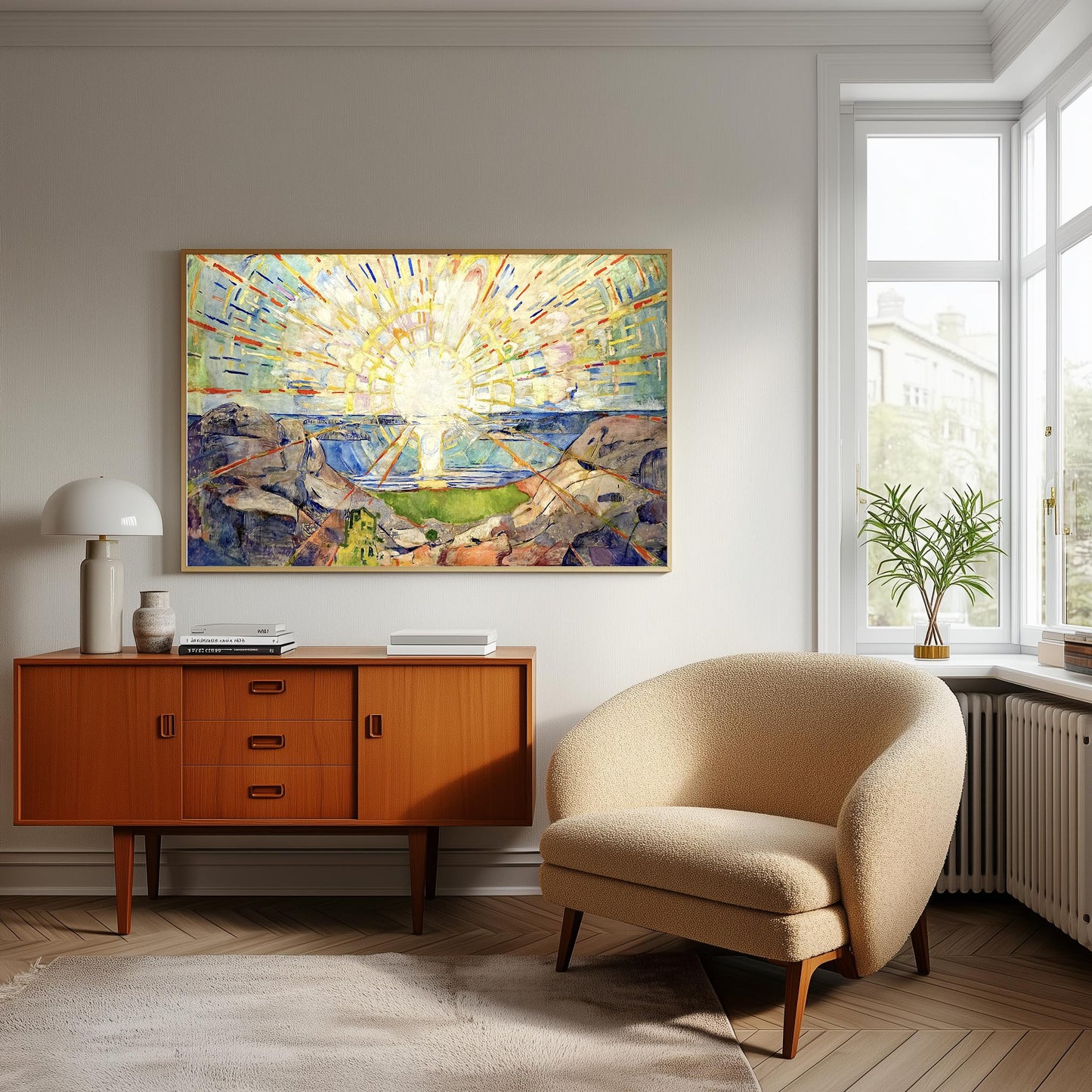 Edvard Munch - The Sun Print: Vintage Fine Art Poster