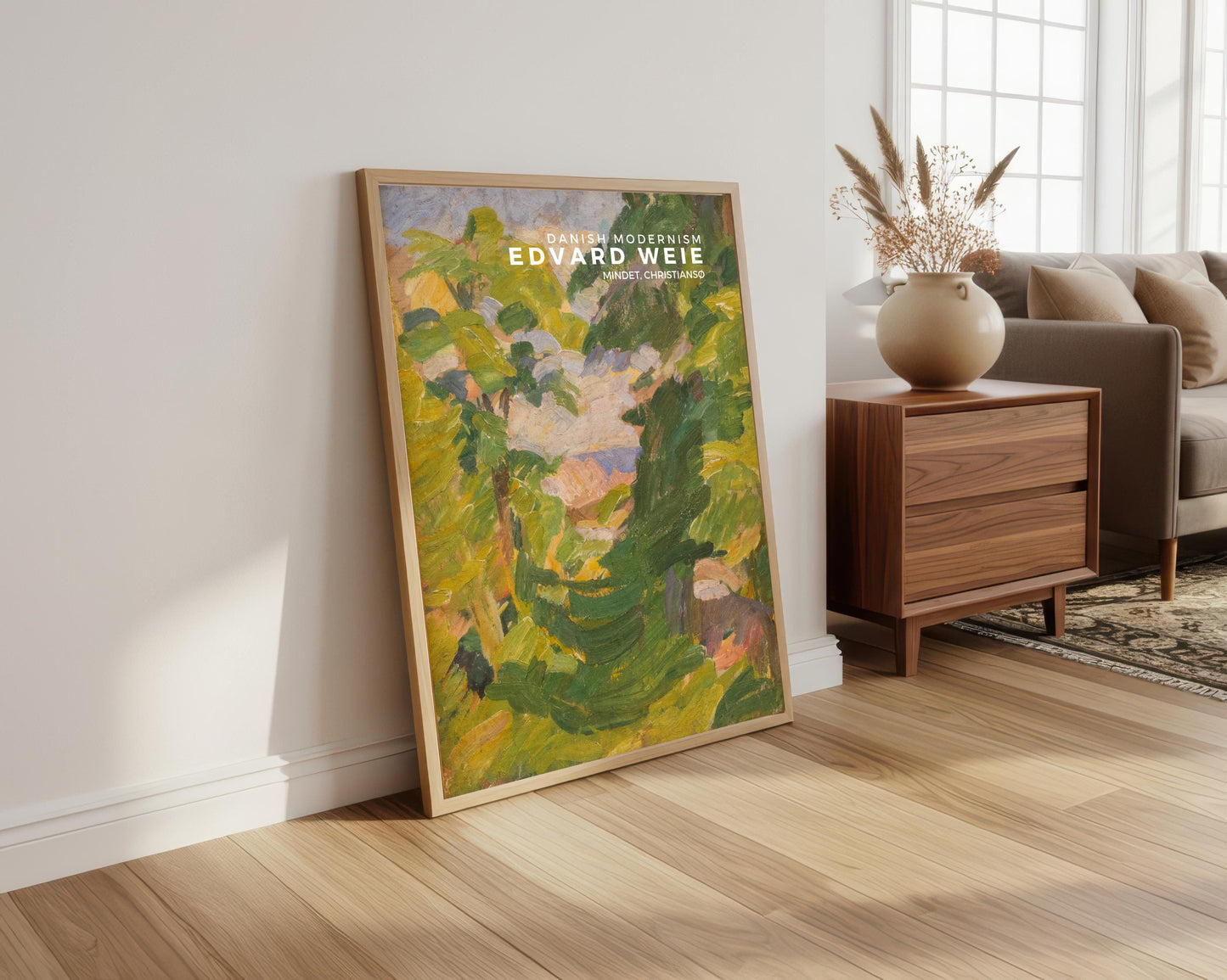 Edvard Weie Painting Print: Danish Art, Christiansø Landscape (Giclee)